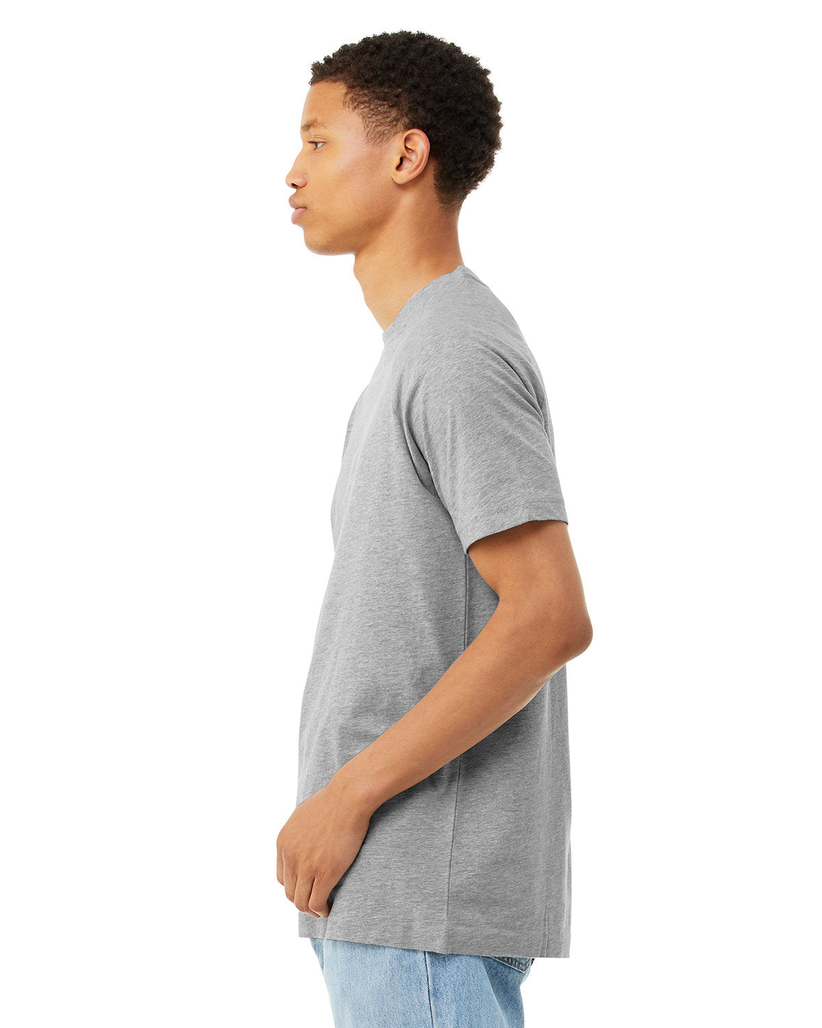 Bella + Canvas 3201 Men's Heather CVC Raglan T-Shirt - Soft Blend Short Sleeve Tee for Casual Wear, Gym & Everyday Comfort