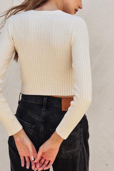 Poison Ivory Ribbed Top for Women - Sexy Off Shoulder Crop Tops for Summer, Party, and Casual Outfits