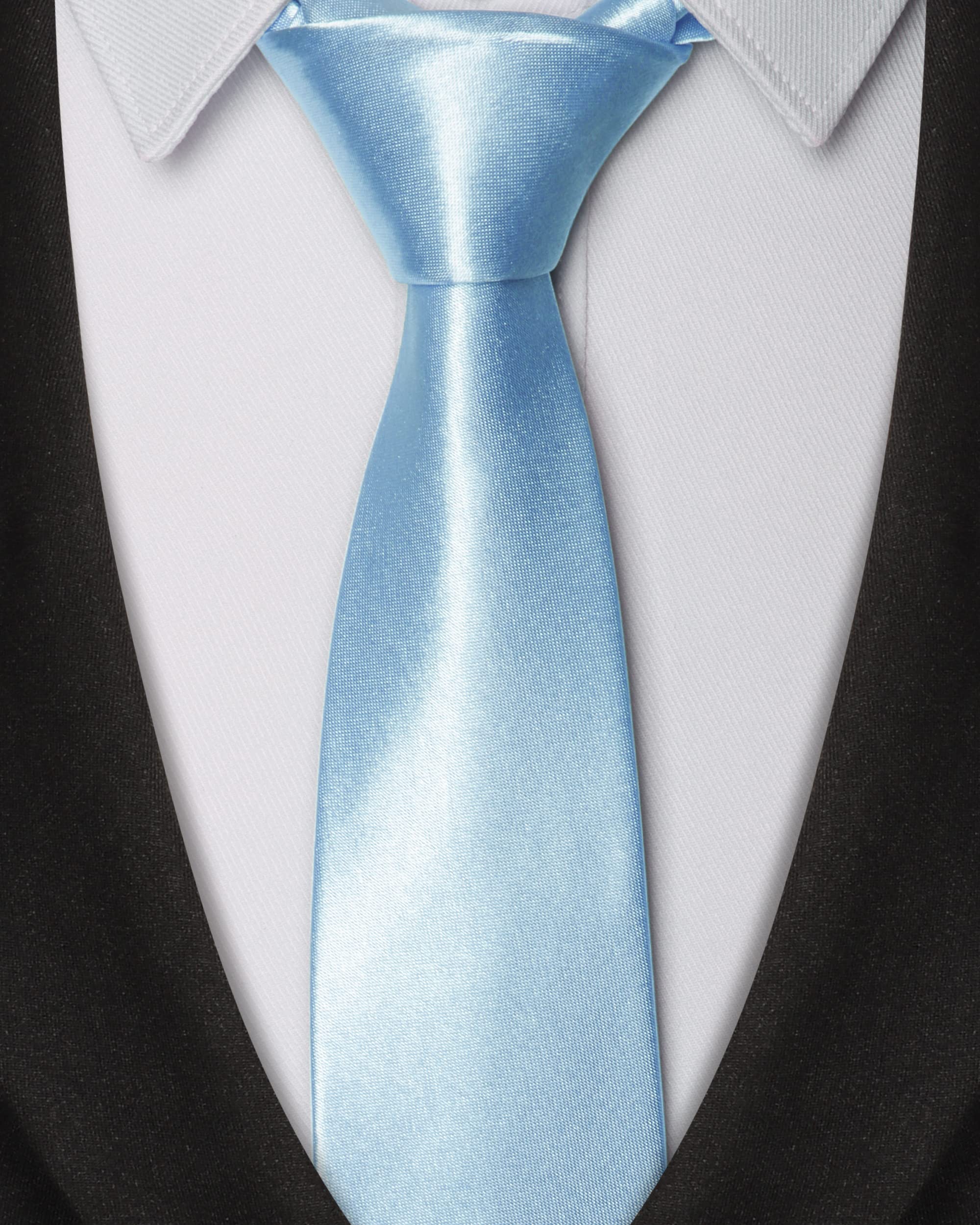 Premium Solid Color Men's Necktie - Elegant Silk Tie for Wedding, Business & Formal Occasions | Perfect for Office, Interviews & Special Events