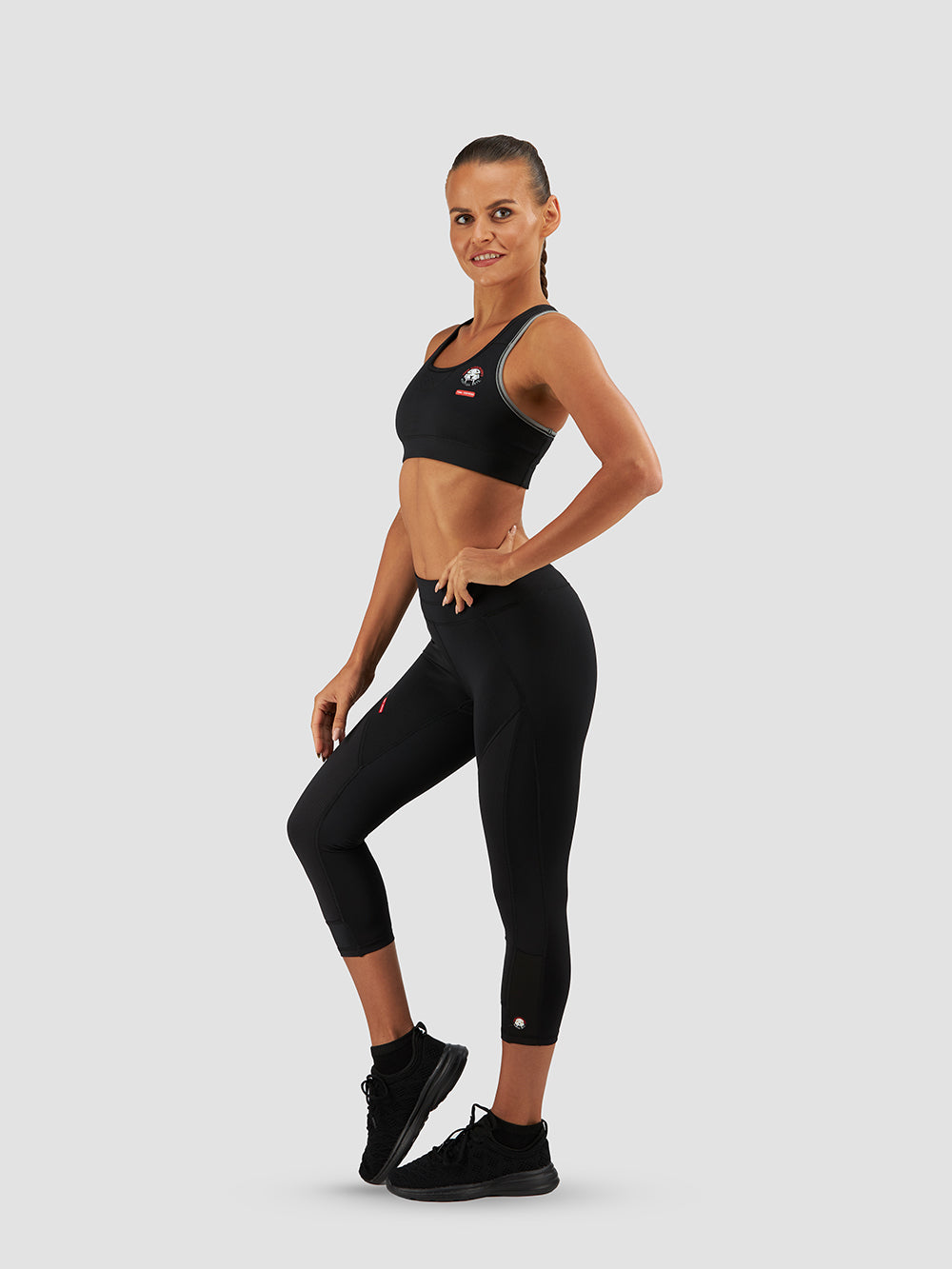 Women's Gladiator Capri Leggings - High Waist Yoga Pants for Workout & Running | Perfect for Gym, Lounge & Summer Outdoor Activities