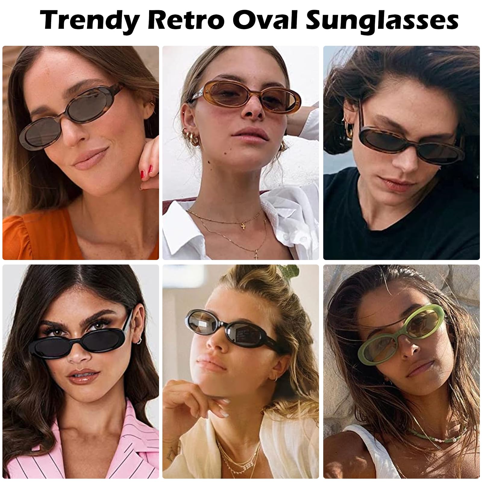 Stylish Oval Sunglasses for Women - UV Protection, Polarized, Trendy Fashion Accessory - Perfect for Beach, Driving & Outdoor Activities
