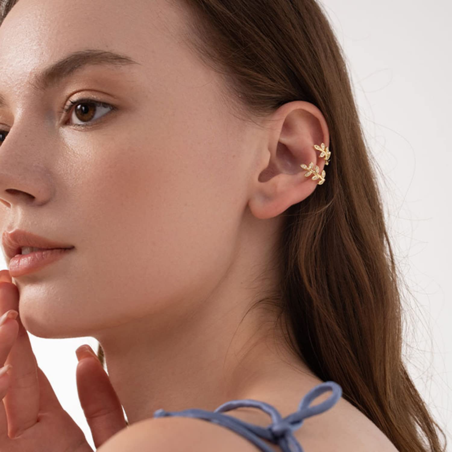 4 PCS S925 Sterling Silver Criss Cross No-Pierce Ear Cuff Set - Minimalist Double Line Cartilage Earrings for Helix & Fake Piercing | Perfect for Everyday Wear & Special Occasions