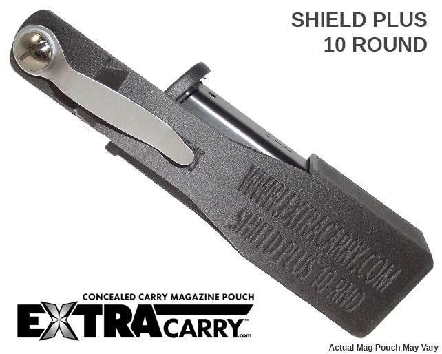 Smith & Wesson M&P Shield Plus 9mm 10 Round Magazine Pouch - Concealed Carry & Range Accessory for Handgun Magazines