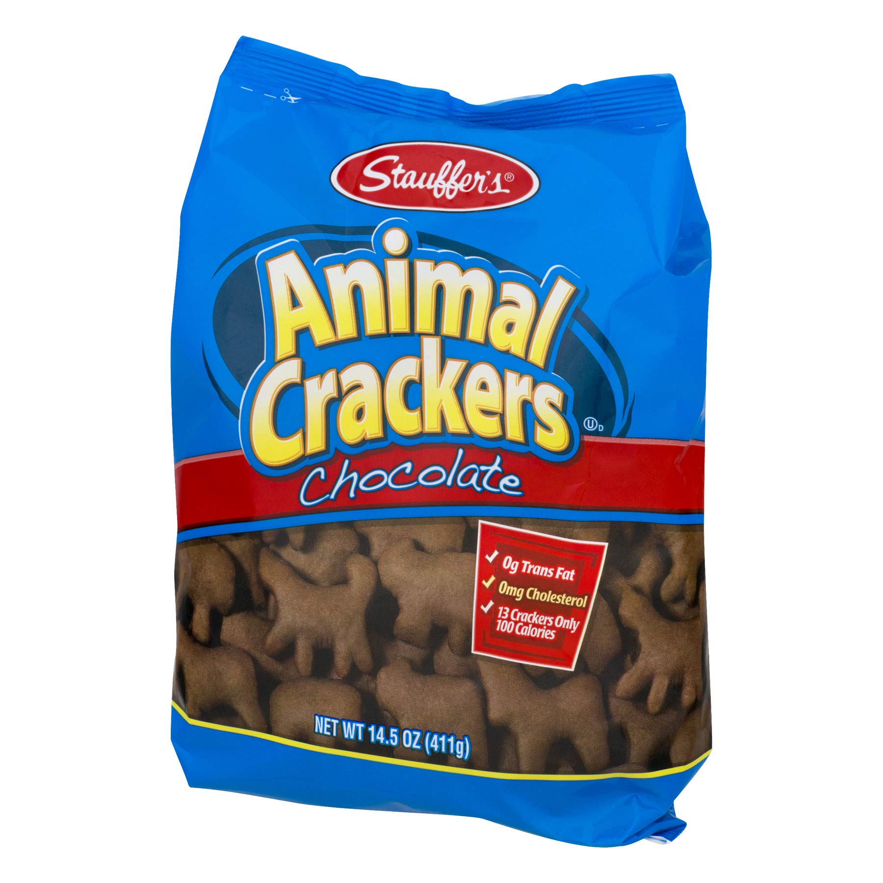 Stauffer's Original Chocolate Animal Cookies - 4 Bags | Classic Crunchy Snack for Kids, Parties & School Lunch | Perfect for Baking, Decorating & Holiday Treats