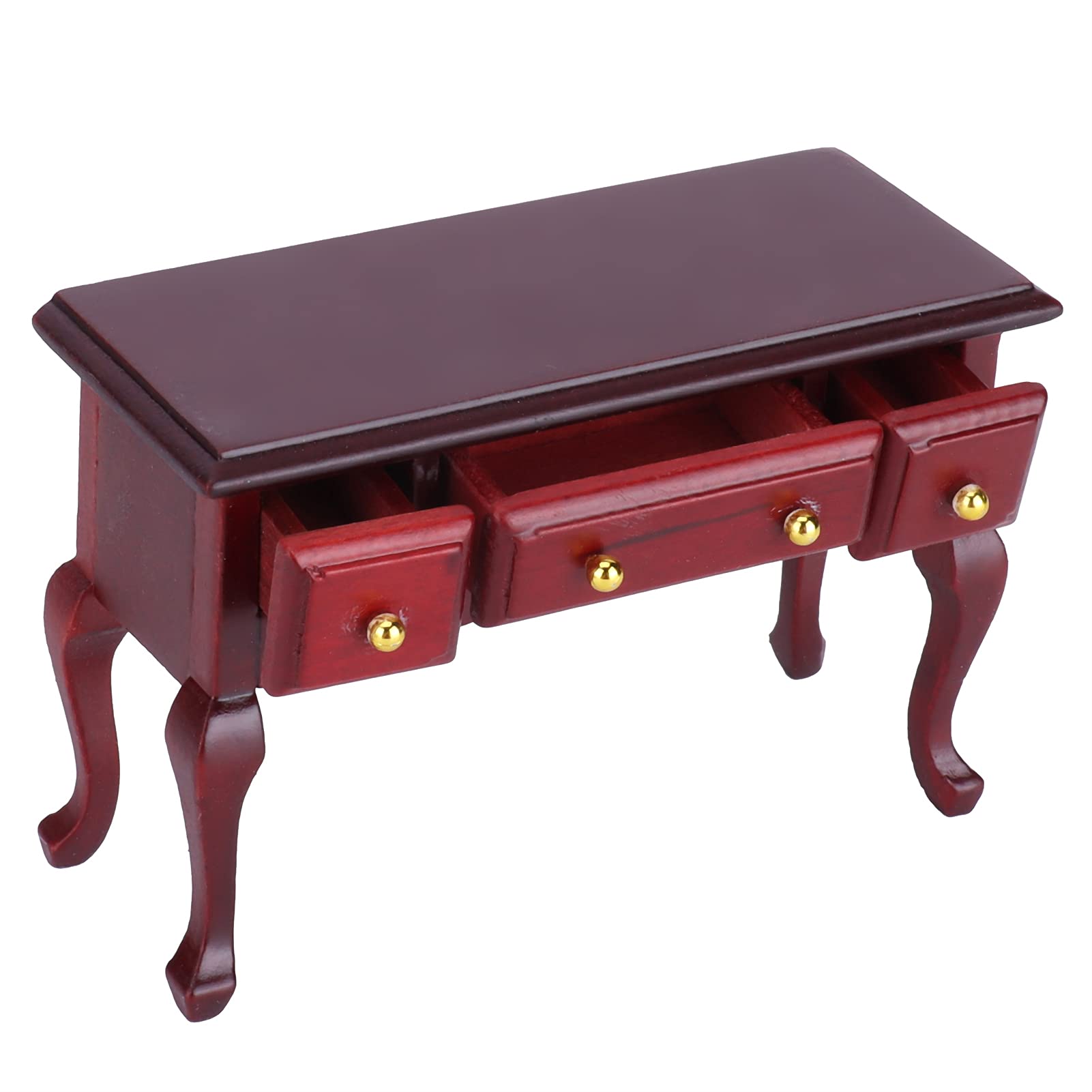 Mini Wooden Dollhouse Table - DIY Miniature Dollhouse Desk Furniture Accessories for Doll House - Perfect for Dollhouse Decor, DIY Projects & Collectibles