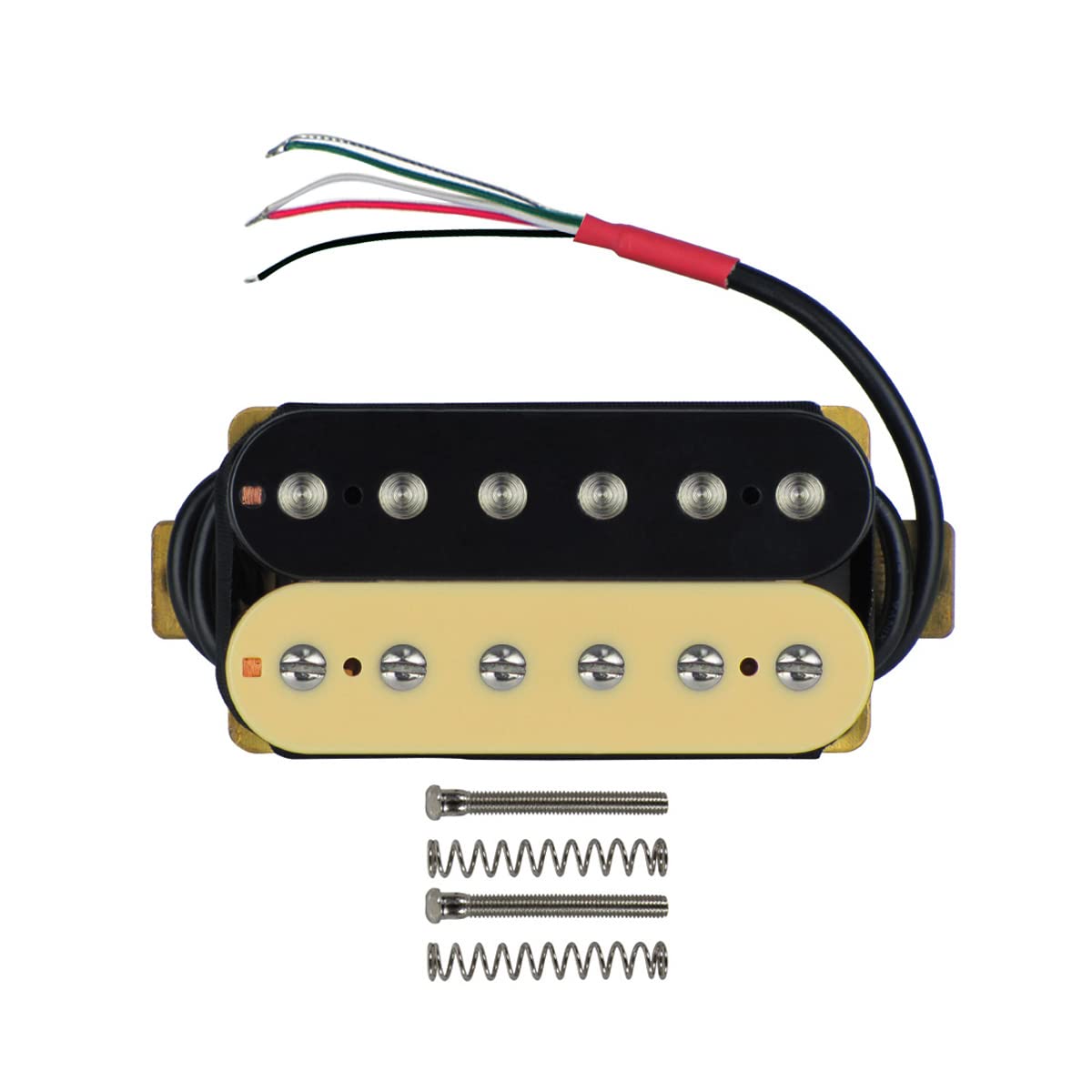 FLEOR Zebra Electric Guitar Humbucker Pickup - High Output Neck Pickup for Rock, Blues & Metal - Perfect for Les Paul, SG & Custom Guitars