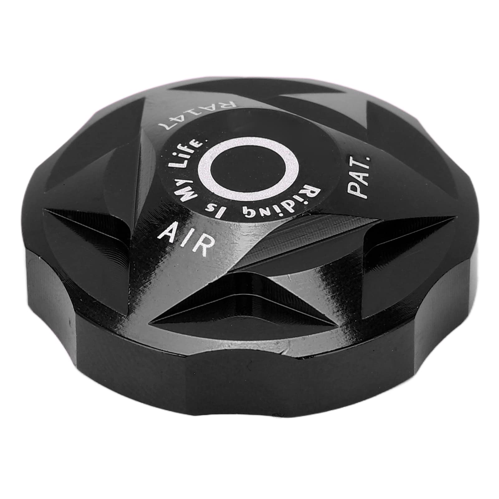 Jiawu Front Fork Air Chamber Cover - Anodized Bike Air Valve Cap for Easy Repair (Black) | Perfect for Mountain Bikes, Road Bikes & BMX Maintenance