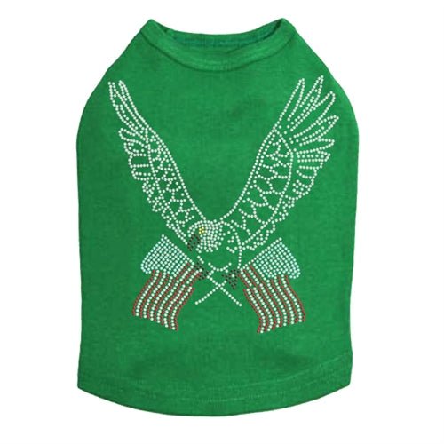 Patriotic Eagle Rhinestone Tank Top - USA Flag Design, Multiple Colors - Perfect for 4th of July & Independence Day Celebrations