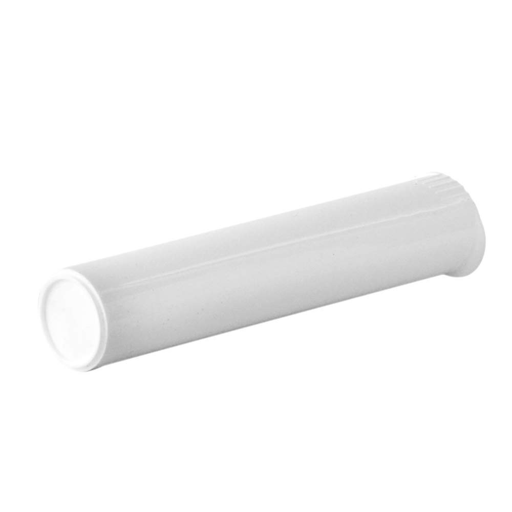 W Gallery 1000 White 116mm Open Cap Pop Top Tubes - Airtight Smell Proof Plastic Containers - Medical Grade Prescription Pill Bottles for Herbs, Flowers, Supplements (Bulk Pack) - Perfect for Pharmacy Storage, Travel Organizers & Home Use