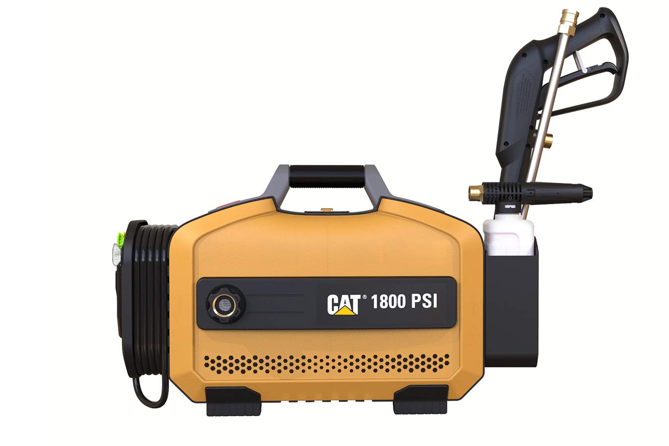 CAT Electric Pressure Washer 1800 PSI 2.0 GPM - High Pressure Hose, Quick Release Gun & Foam Cannon Included - Ideal for Cleaning Home Patio, Fence, Driveway, RV and Outdoor Surfaces - Powerful Electric Pressure Washer for Deep Cleaning