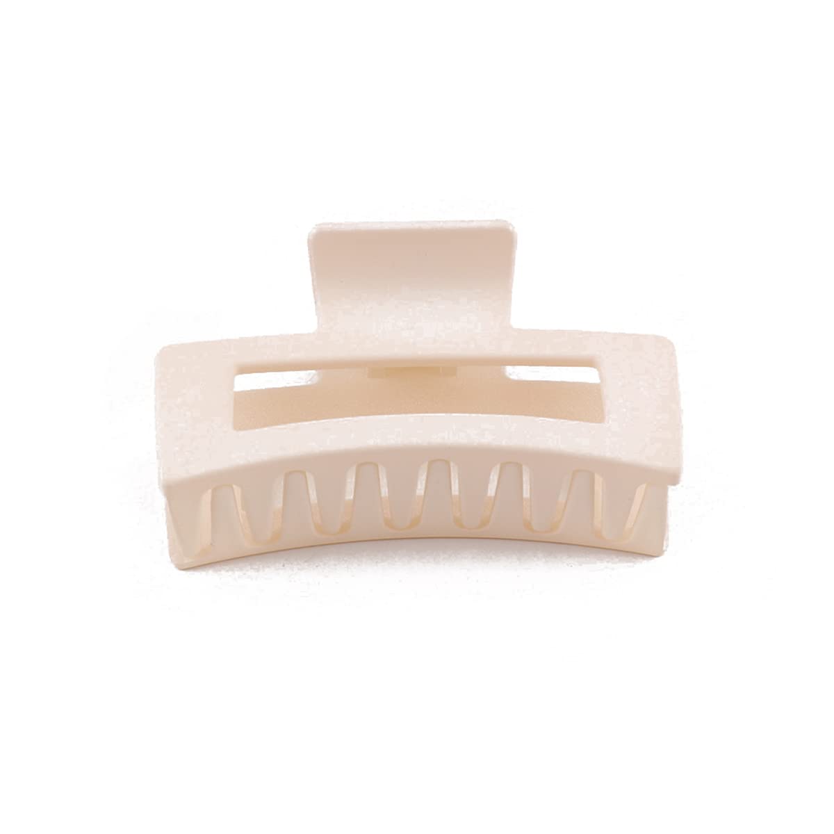 Large Thick Acrylic Hair Clips for Women - Colorful Rectangle Hair Claw Clips, Non-Slip Jaw Clips for Long Hair, Fashion Hair Accessories (White) - Perfect for Everyday Use, Parties, and Special Occasions