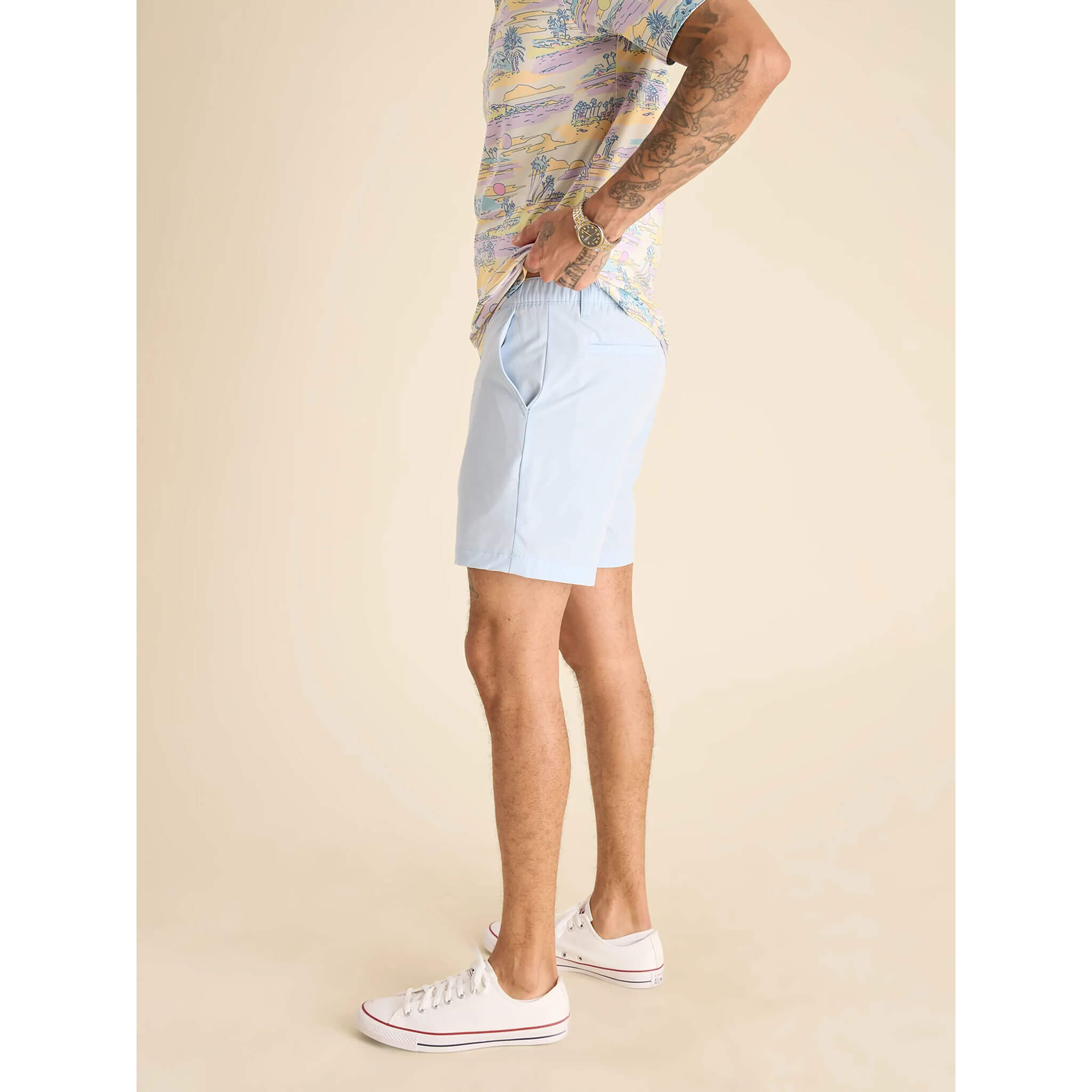 Chubbies 6 Inch Performance Shorts - Light Blue | Quick-Dry Athletic Shorts for Running, Gym & Outdoor Activities