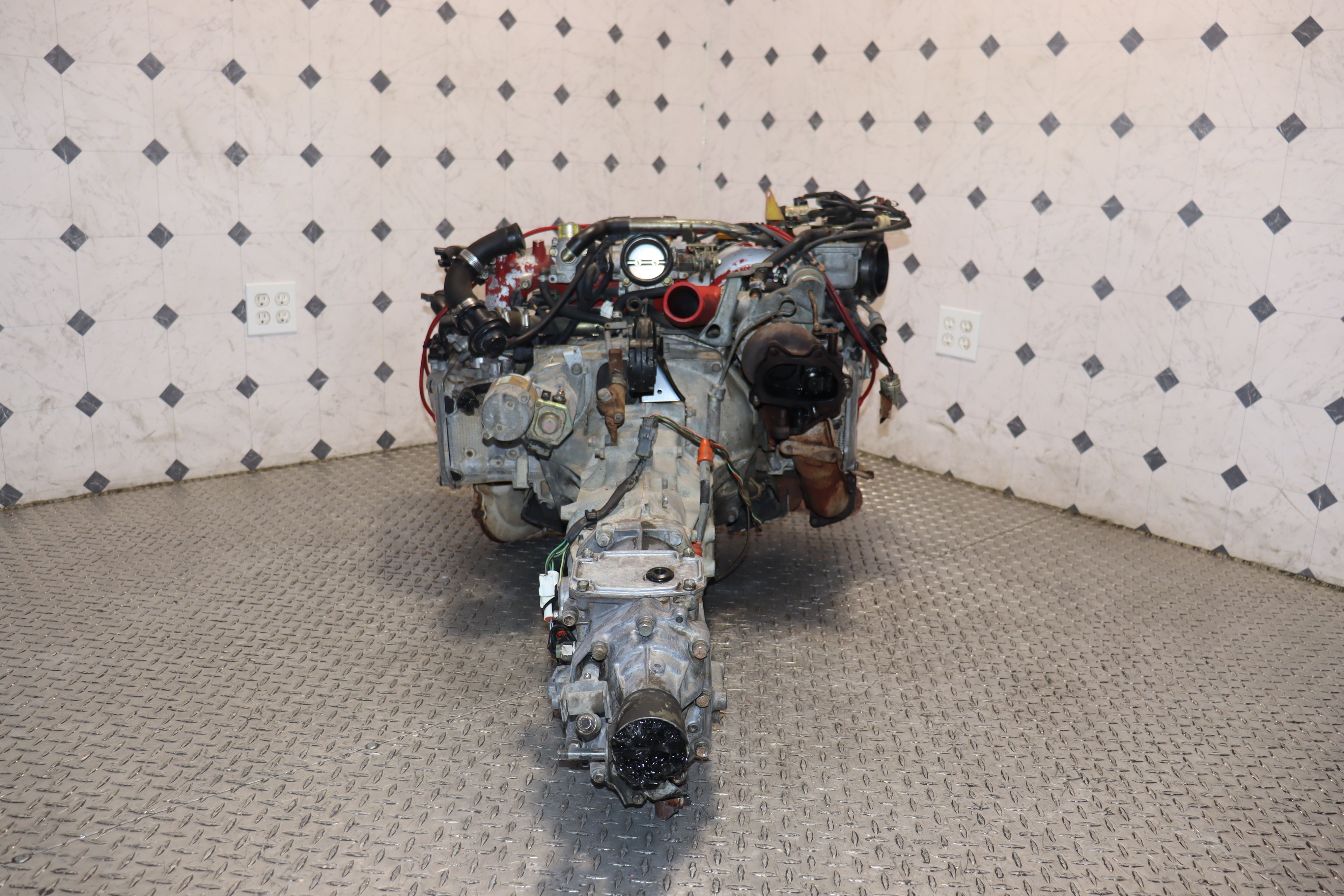 JDM EJ207 Turbo Engine with 5-Speed Manual Transmission - High Performance Subaru Engine for Racing, Drifting & Engine Swap Projects