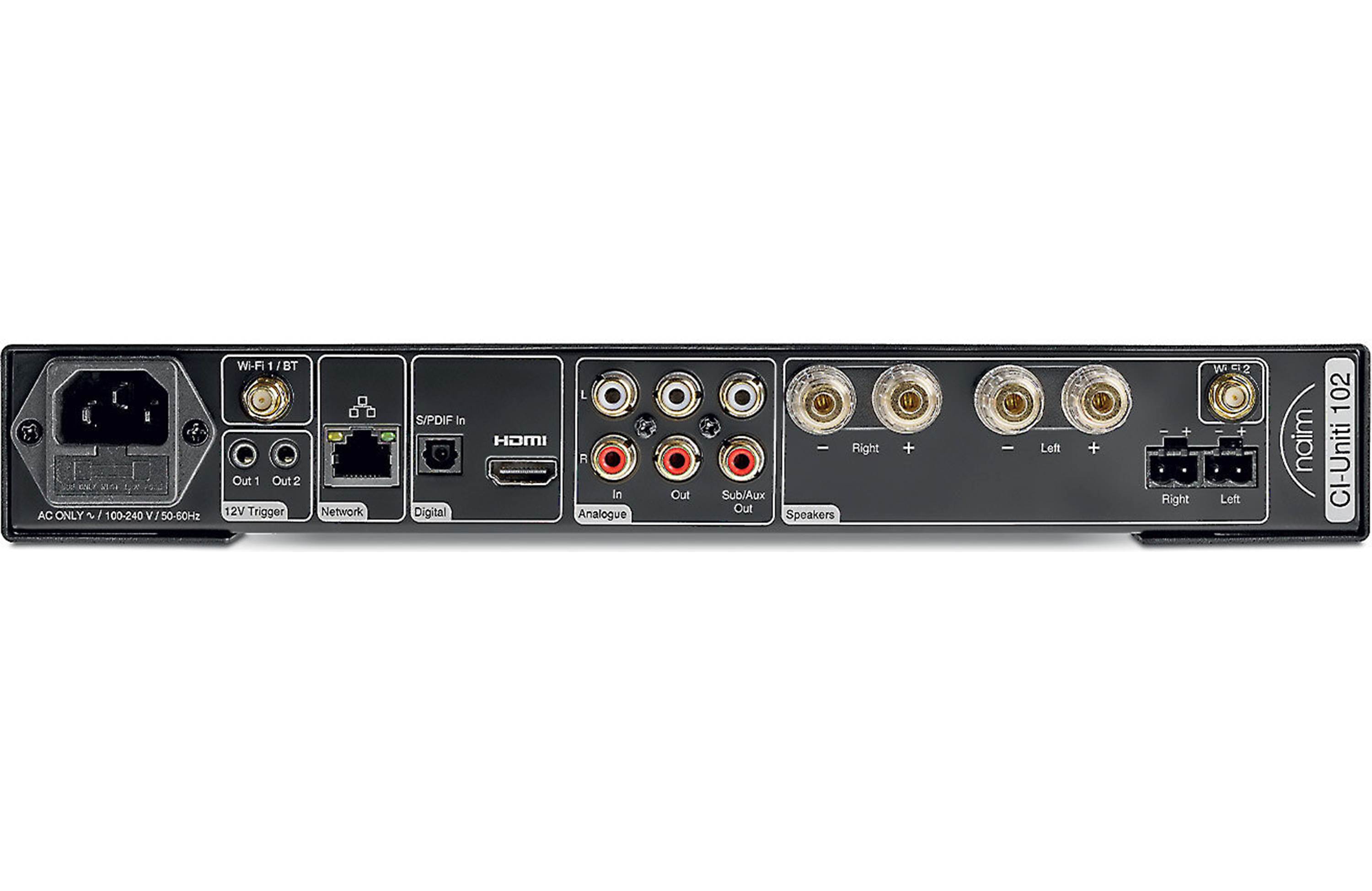 Naim Audio CI UNITI 102 Rack Mountable Streaming Stereo Power Amplifier - High-End Audio System for Home Theater & Music Listening