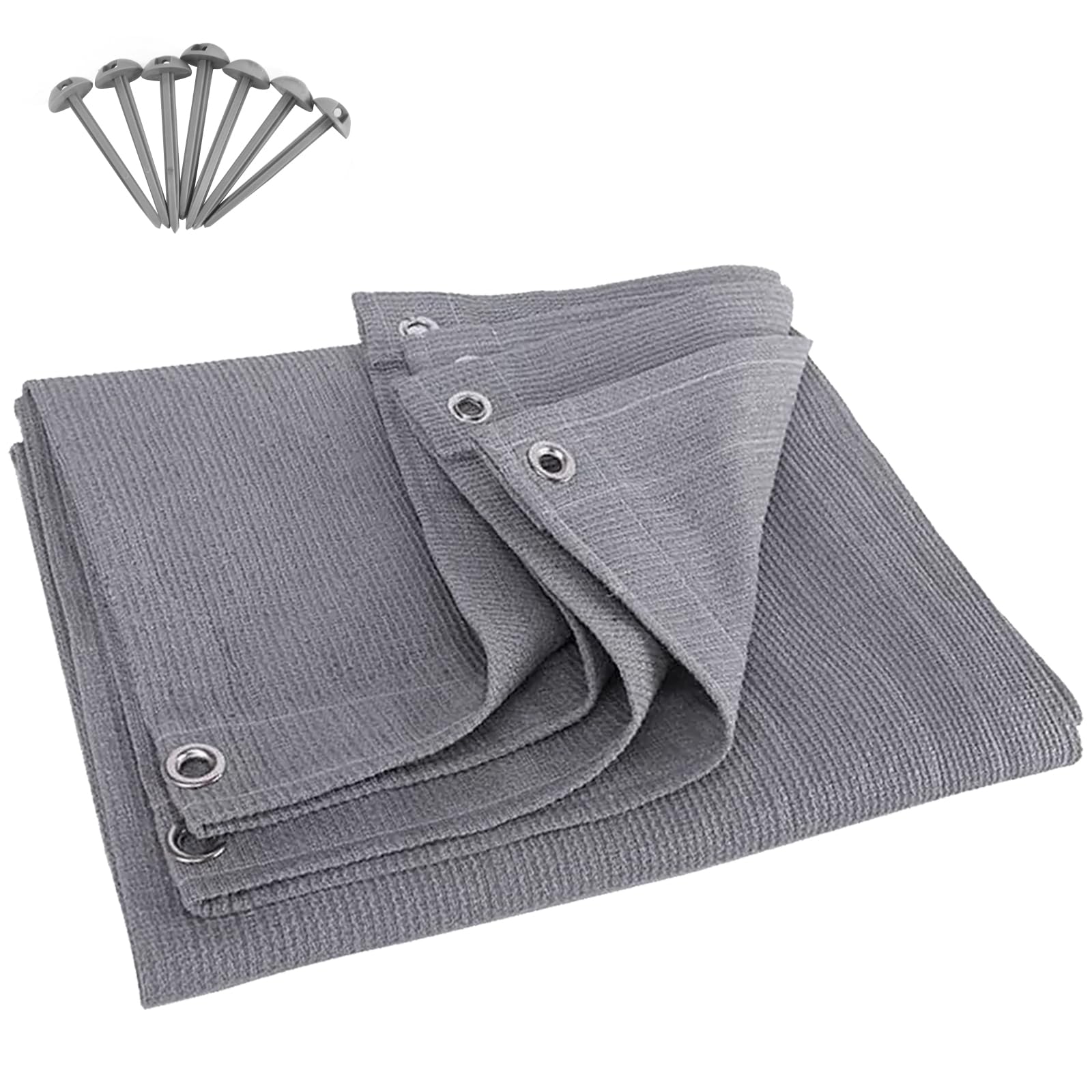 WILDROOTS 10x10Ft Waterproof Camping Tent Tarp - Durable Picnic Blanket & Breathable Floor Mat for Outdoor Adventures, Hiking, and Beach Trips