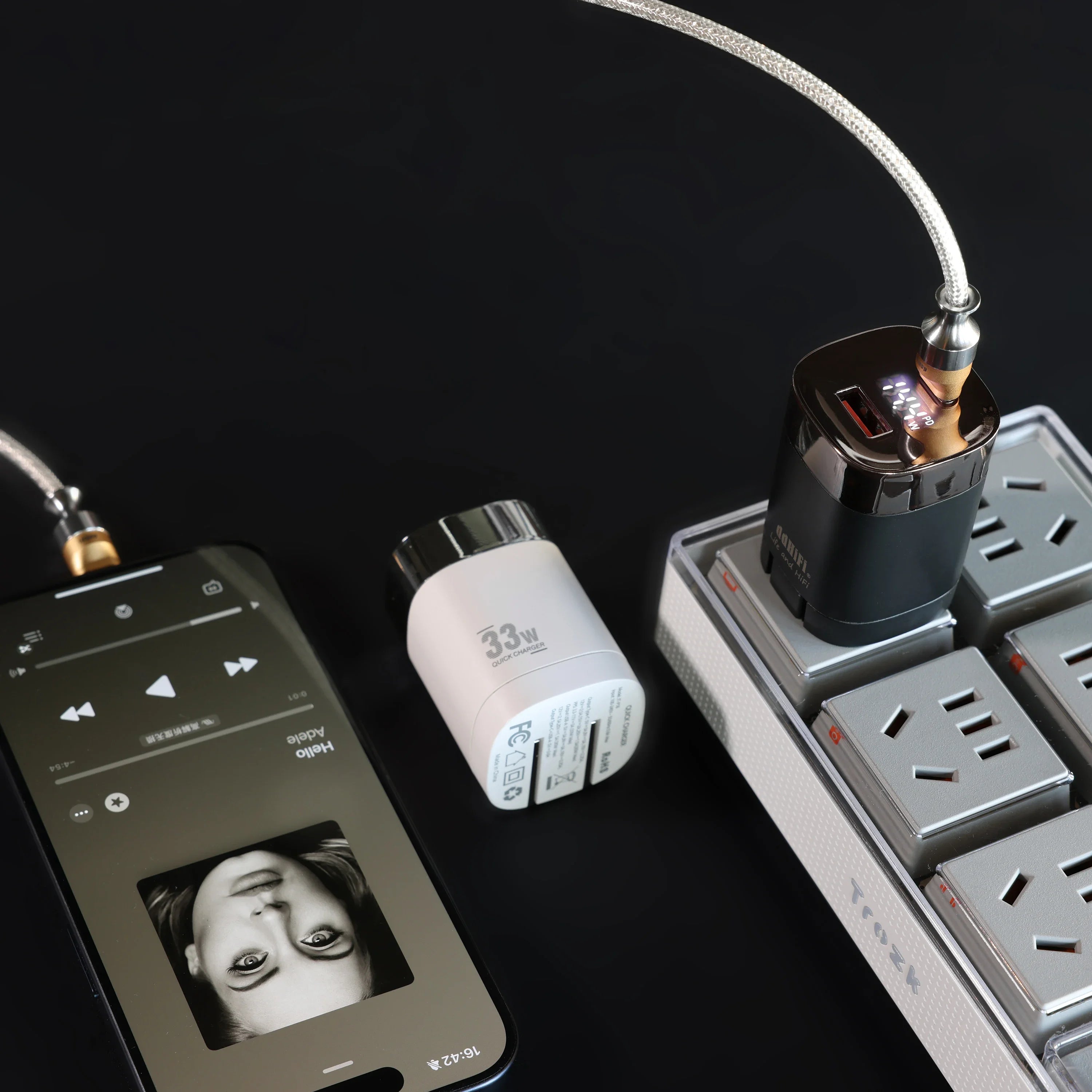 DD ddHiFi JT P18 Fast Charging Travel Adapter - Portable USB-C Wall Charger for iPhone, Samsung, iPad - Perfect for Travel, Home & Office Use