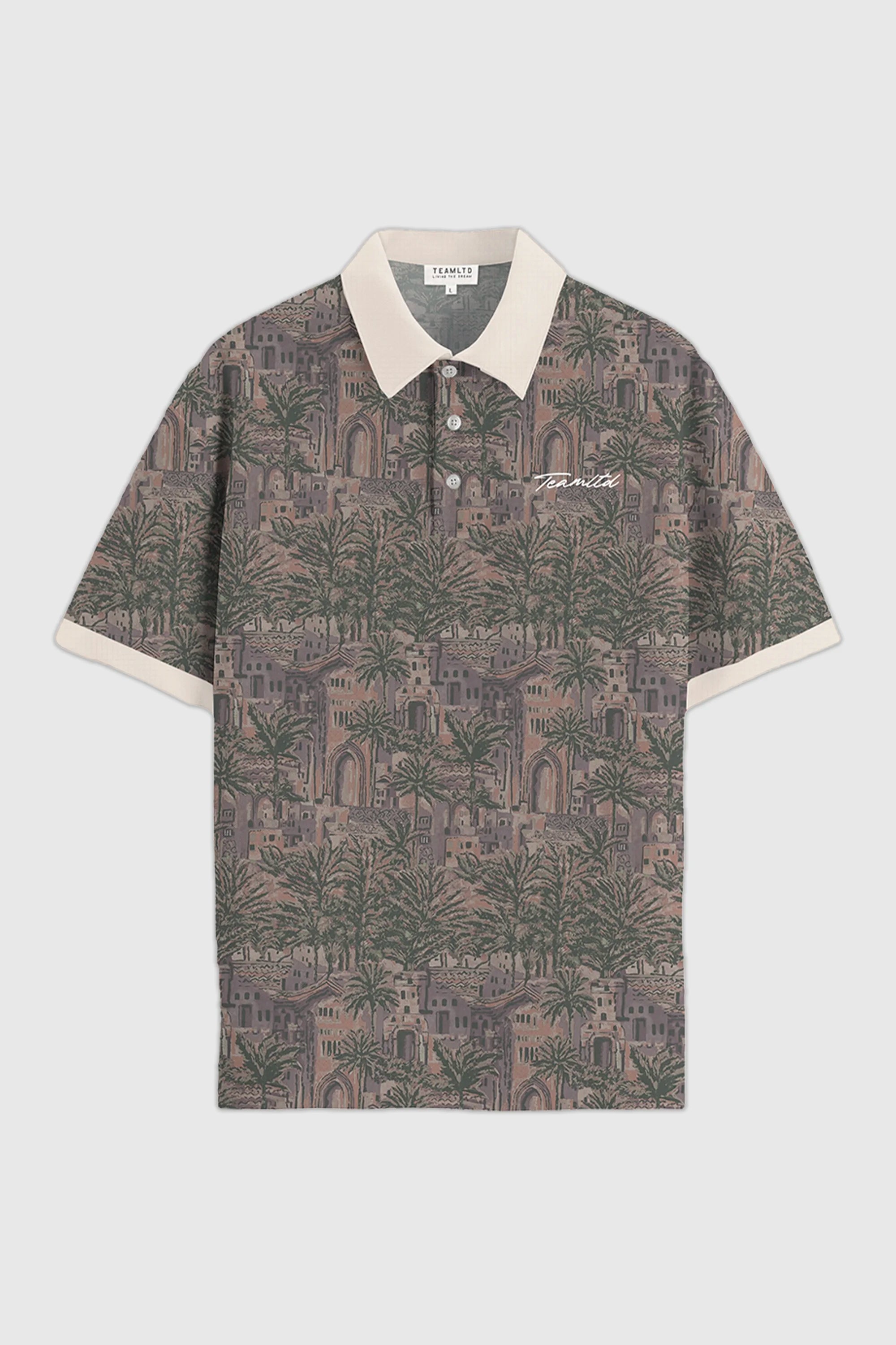 Real Floral Print Polo Shirt for Men - Stylish Casual Wear for Golf, Parties & Outdoor Events