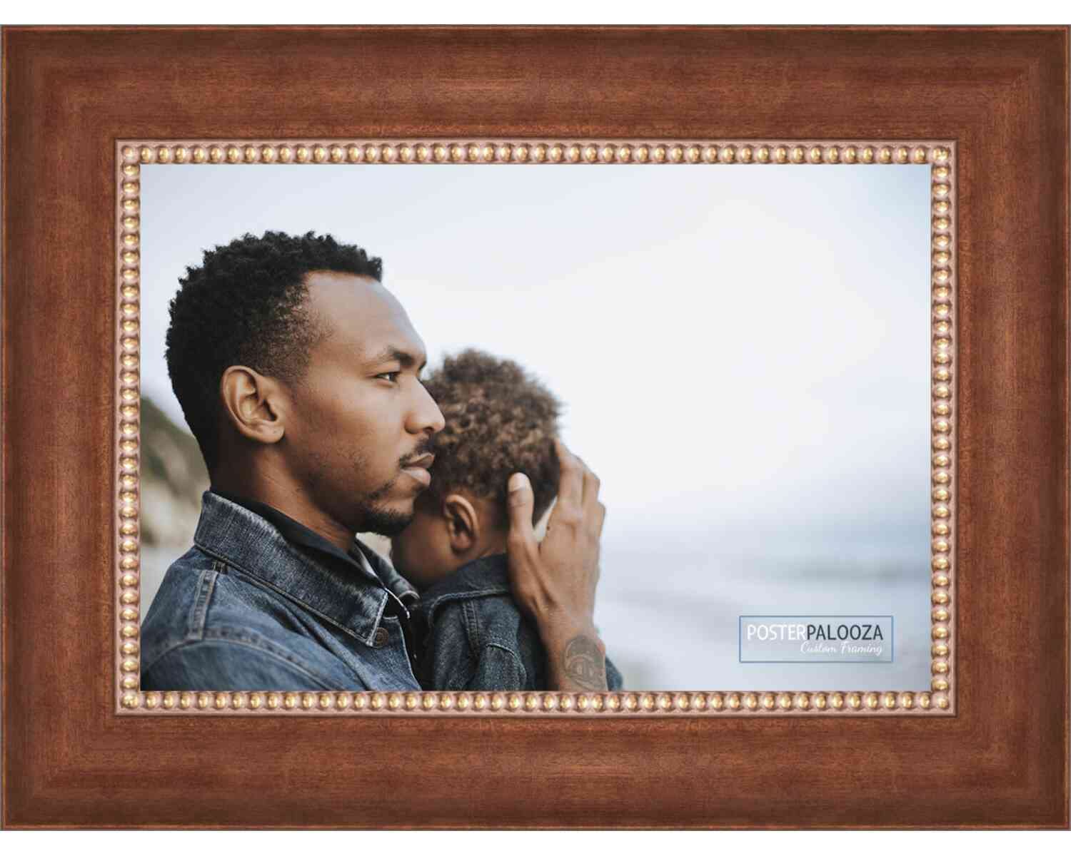 17x24 Traditional Copper Wood Picture Frame - UV Acrylic, Foam Board Backing & Hanging Hardware - Perfect for Posters, Art Prints, Photos & Home Decor