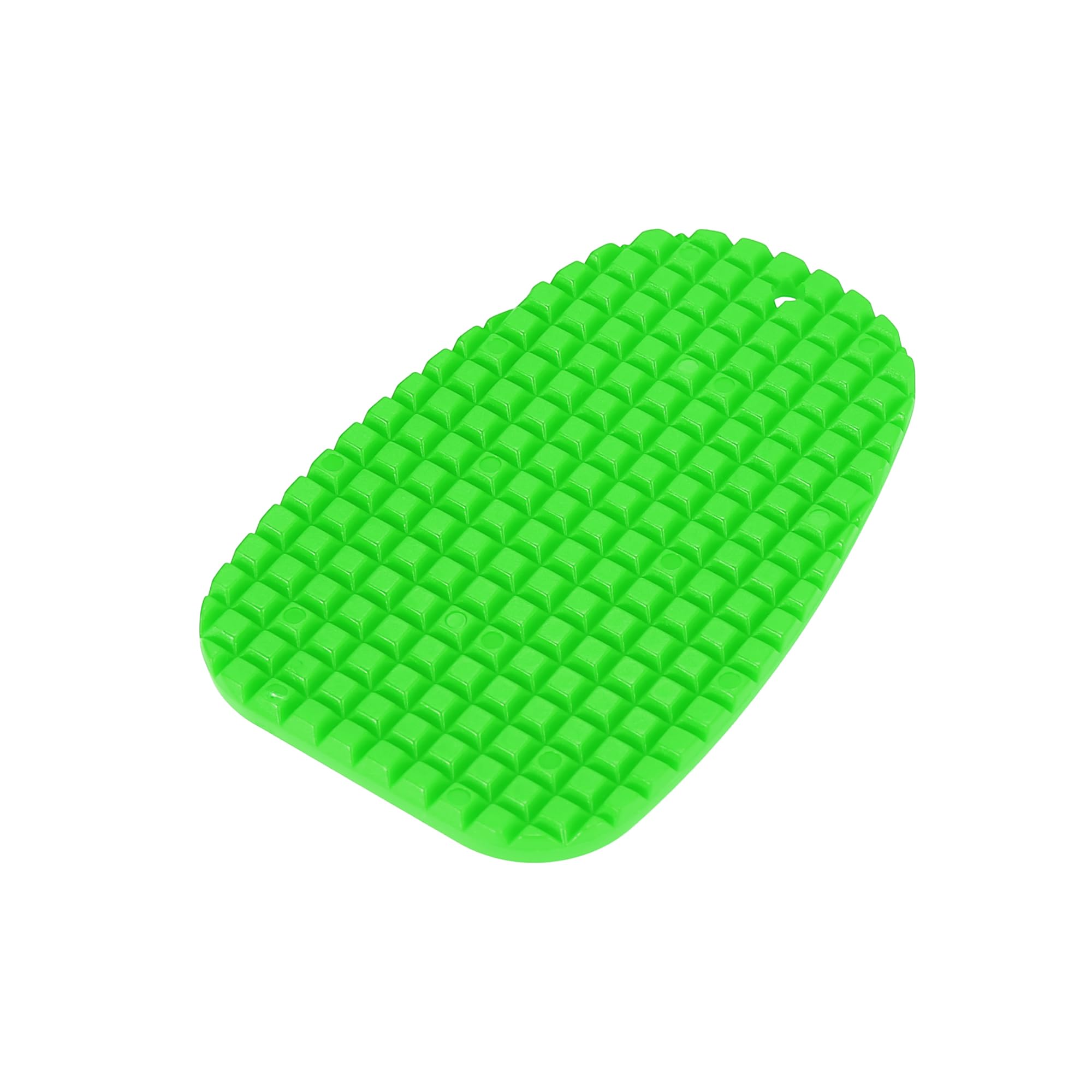 Motoforti 2-Pack Motorcycle Kickstand Support Plate - Green Non-Slip Parking Stand Extension Pad for Dirt Bikes & Cruisers - Perfect for Soft Ground, Sand & Grass Parking