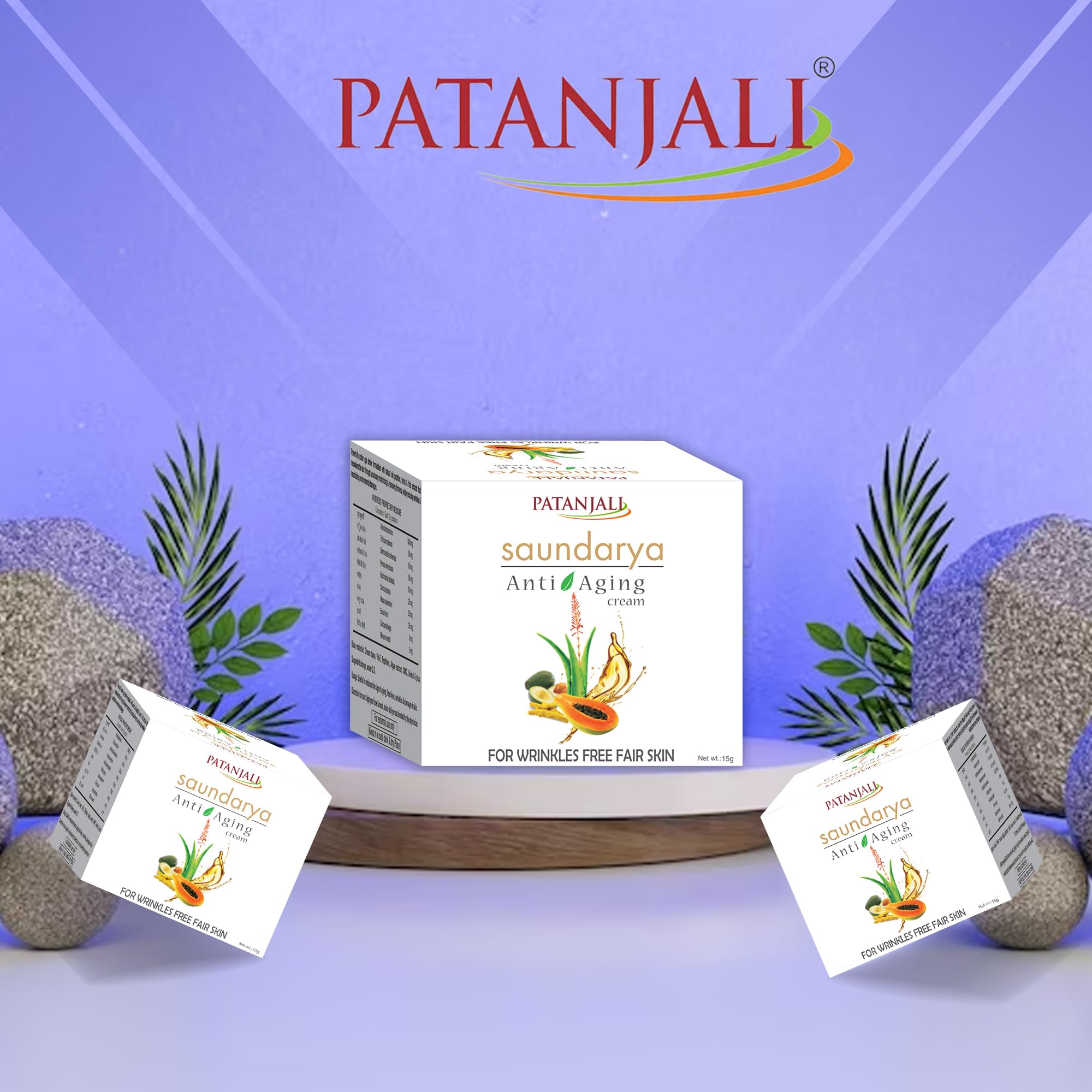 Patanjali Face Cream 15g - Natural & Organic Moisturizer for Glowing Skin | Best for Daily Hydration & Anti-Aging Skincare Routine