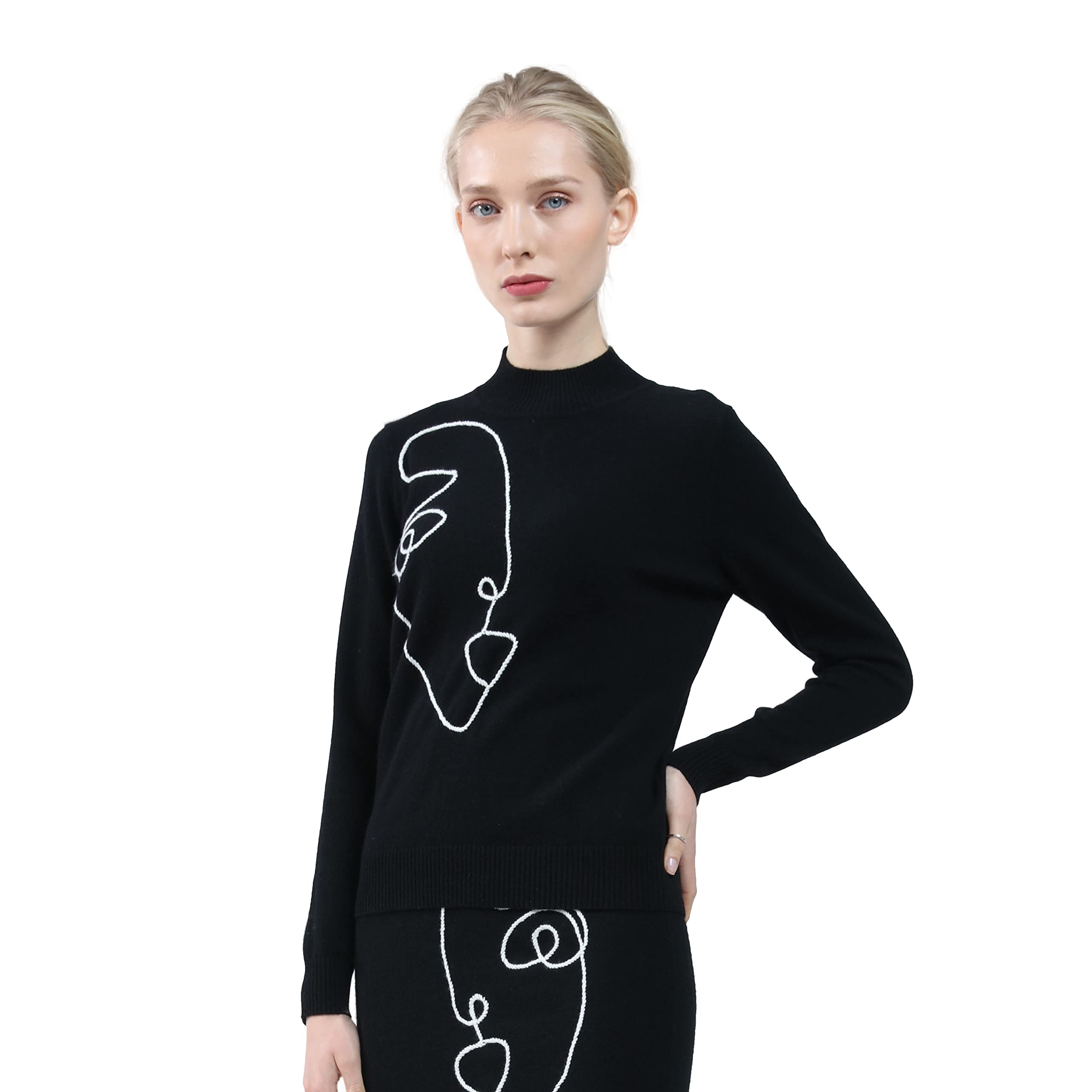 100% Pure Cashmere Women's Crew Neck Sweater - Soft & Luxurious Winter Pullover for Casual Wear & Office Outfits | BEYOND FASHION