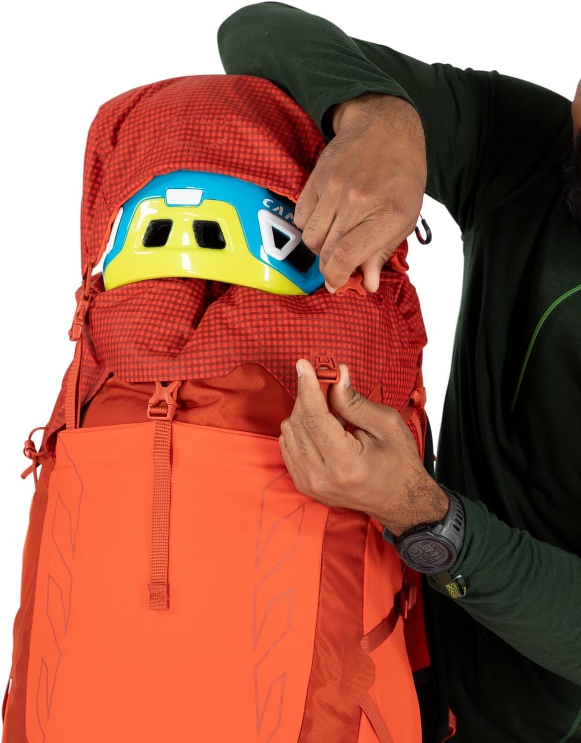 Osprey Talon Pro 40L Men's Hiking Backpack with Hipbelt - Lightweight Trekking Pack for Outdoor Adventures, Mars Orange, S/M - Perfect for Day Hikes, Camping & Travel Gear