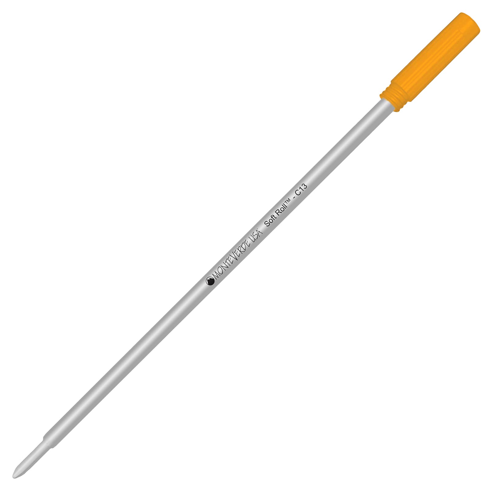 Monteverde Orange Soft Roll Ballpoint Refill for Cross Pens - Smooth Writing Replacement Ink Cartridge for Office, School & Everyday Use
