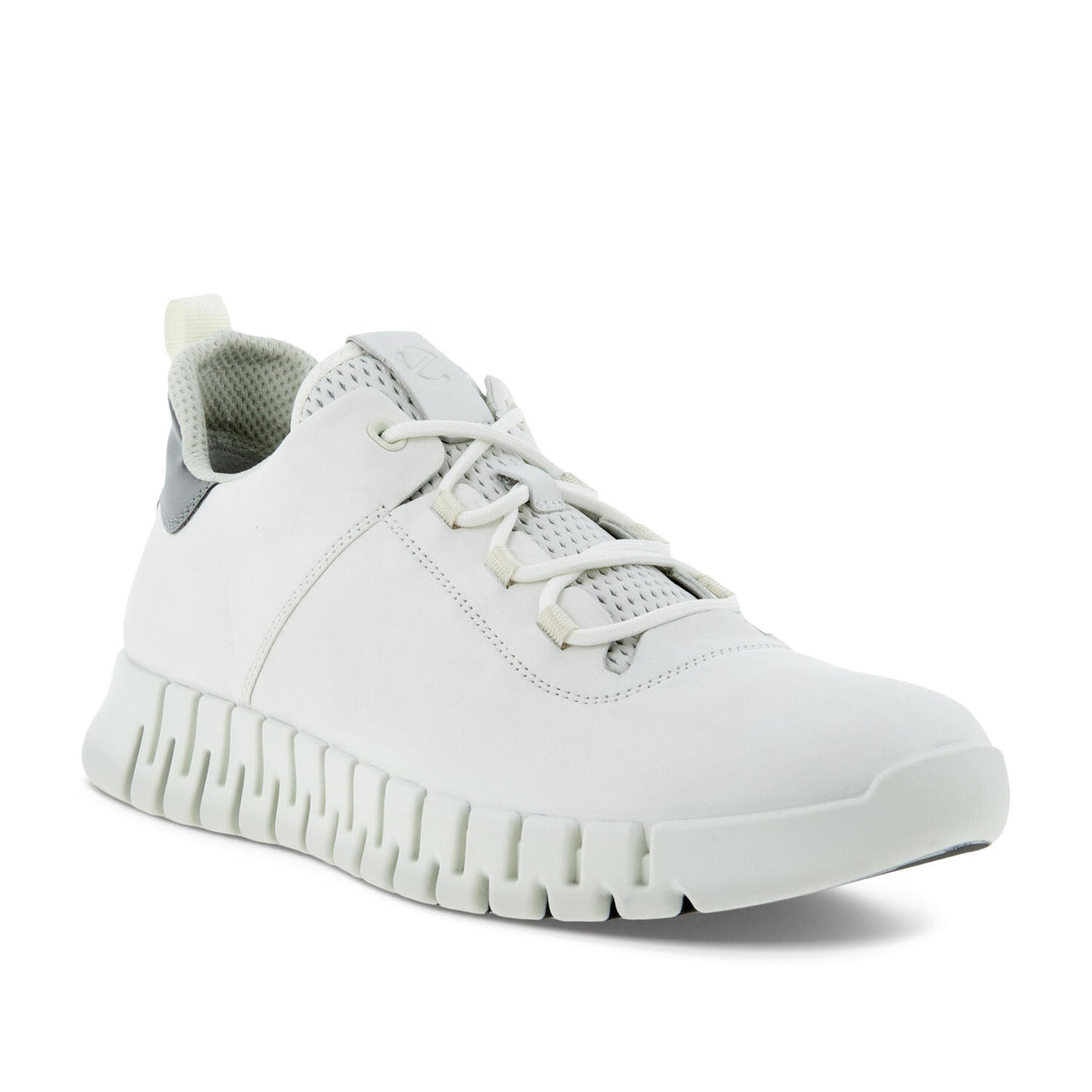 ECCO Men's Gruuv Sneaker - White Leather Casual Shoes for Walking & Travel | Comfortable Sneakers for Men | Perfect for Daily Wear, Office & Outdoor Activities