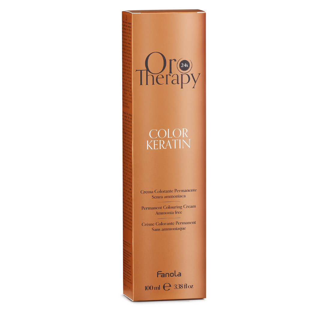Fanola Oro Therapy Colour Keratin Natural 9.0 100ml - Professional Hair Treatment for Damaged Hair | Salon-Quality Repair & Shine | Perfect for Color-Treated & Dry Hair at Home or Salon Use