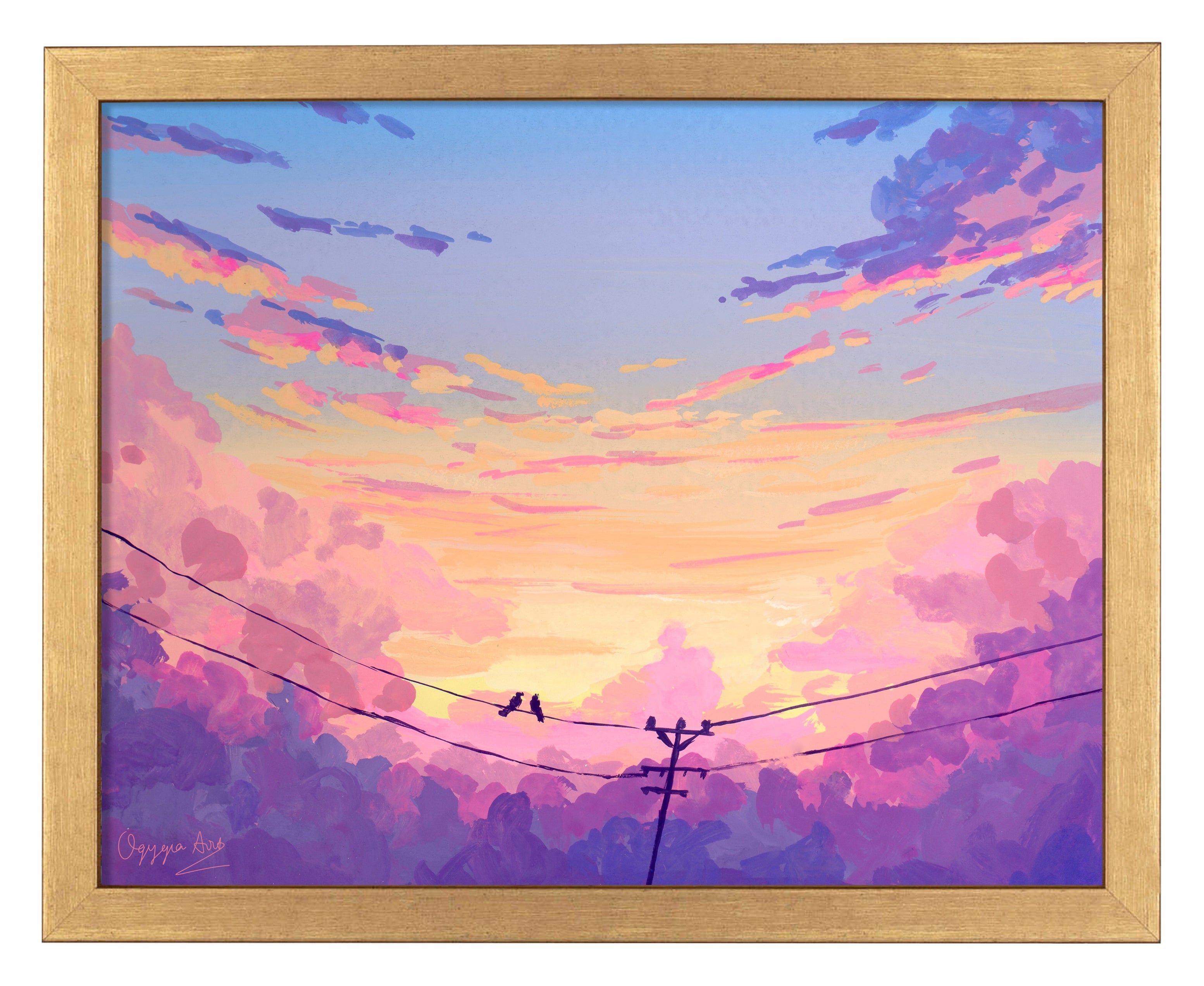 Calm Morning Art Prints - Serene Landscape Wall Decor for Living Room, Bedroom & Office - Perfect for Home & Office Decor