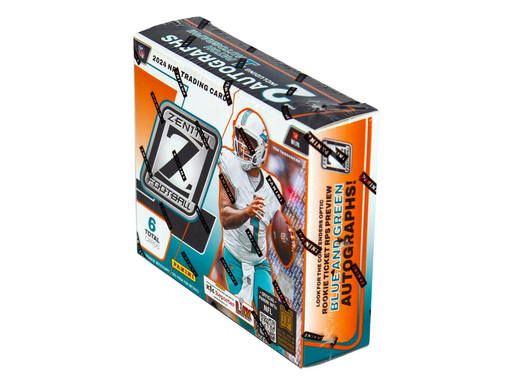 2024 Panini Zenith Football Hobby Box - 24 Packs with Autographs & Memorabilia Cards - Collectible Trading Cards for NFL Fans - Perfect for Collectors, Investors & Fantasy Football Enthusiasts