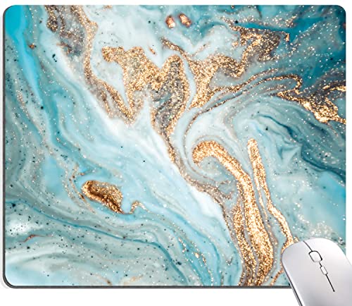25 Cyan Gold Marbling