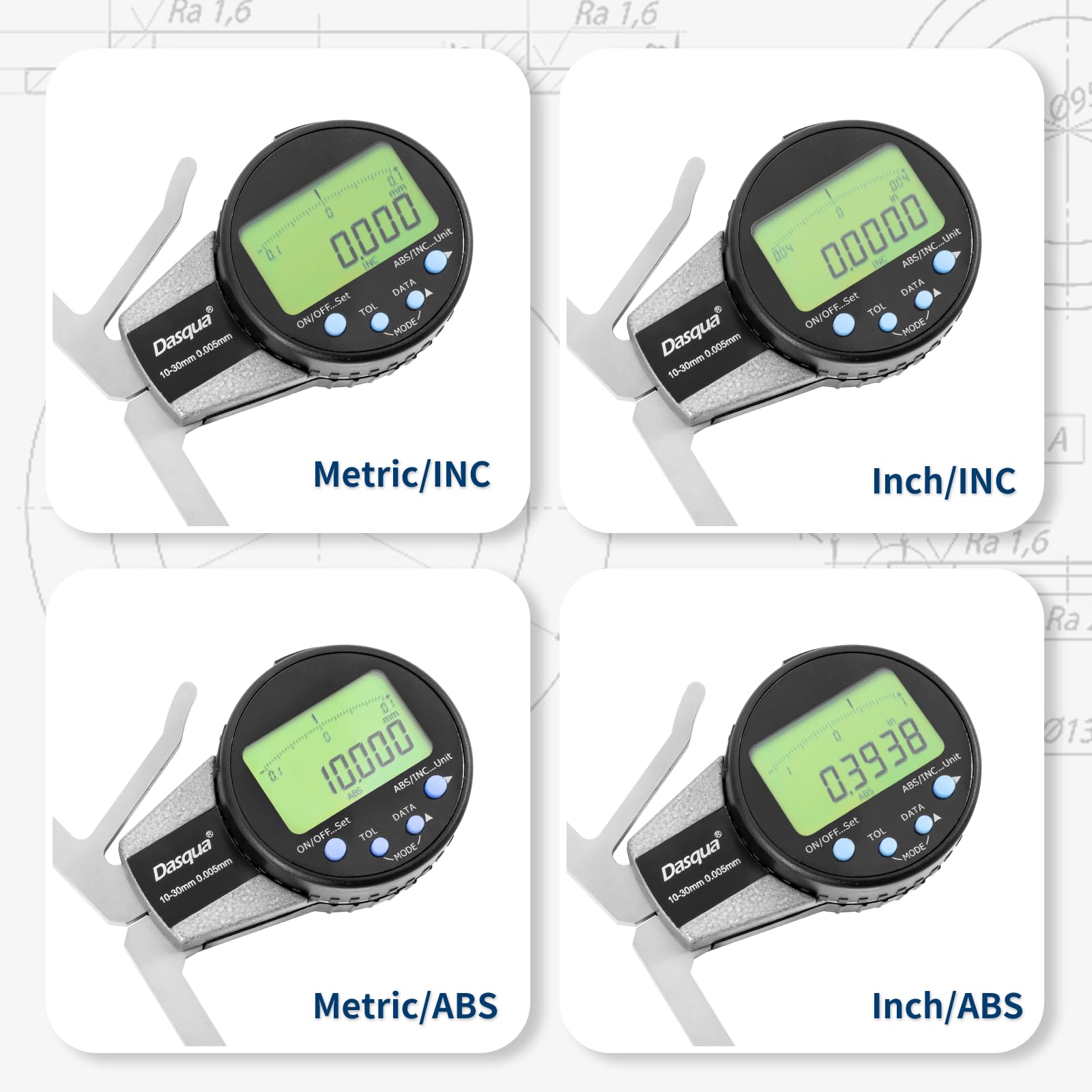 **Dasqua Digital External Caliper Gauge 0.400
