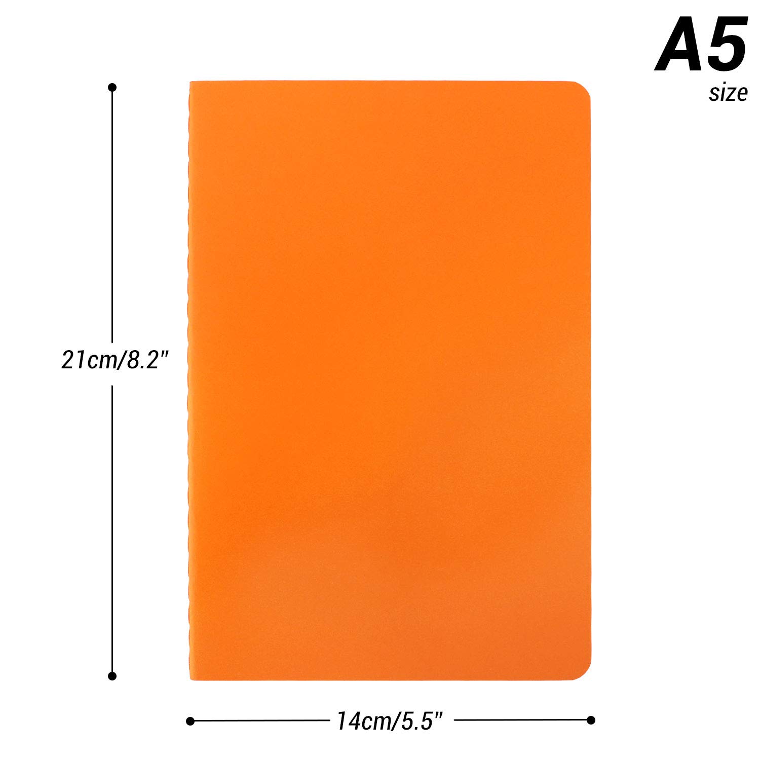 EUSOAR 24-Pack A5 Lined Notebooks - 5.5