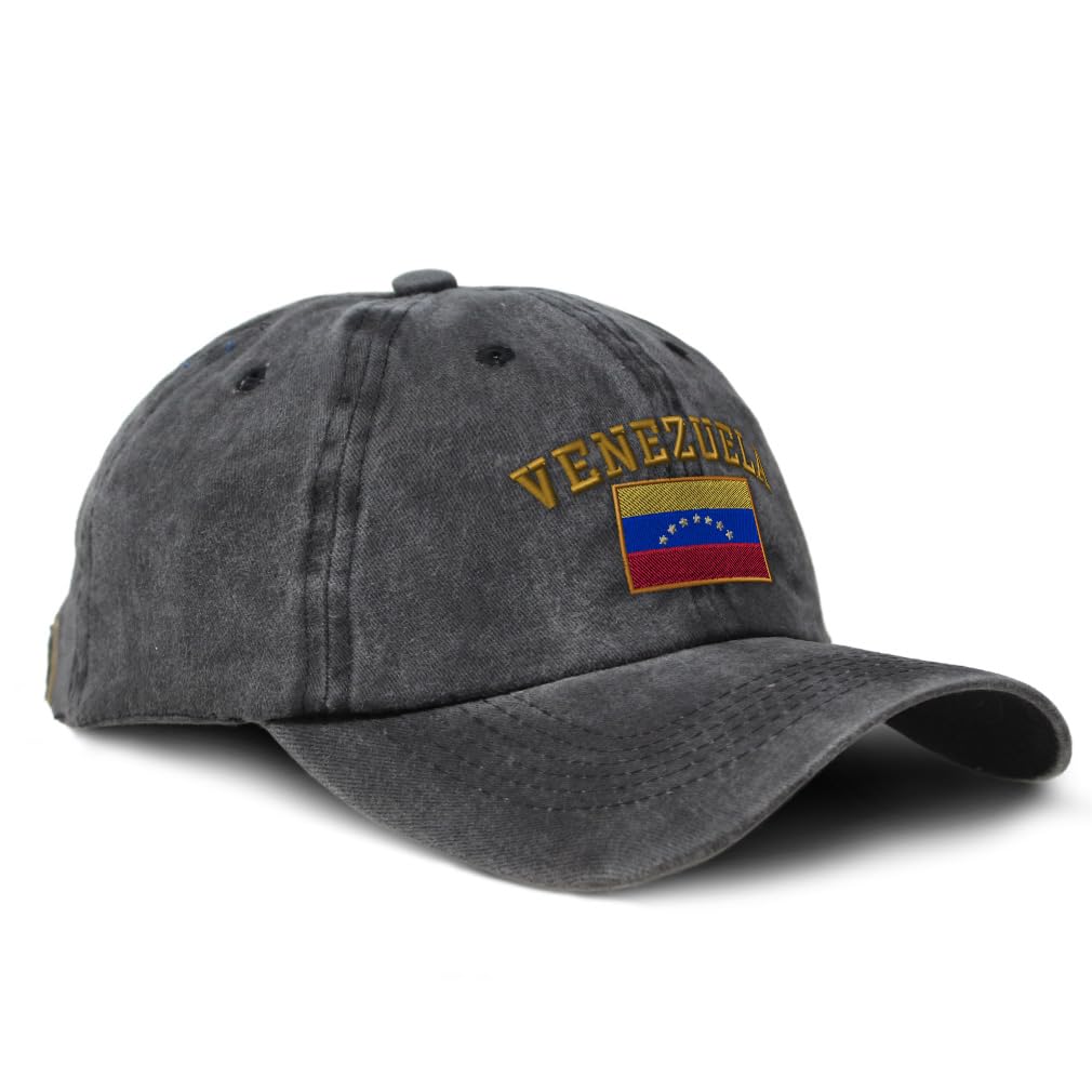 Venezuela Flag Baseball Cap - Soft Washed Adjustable Dad Hat for Men & Women - Soccer America Cup Fan Gear - Perfect for Sports Events, Outdoor Activities & Casual Wear