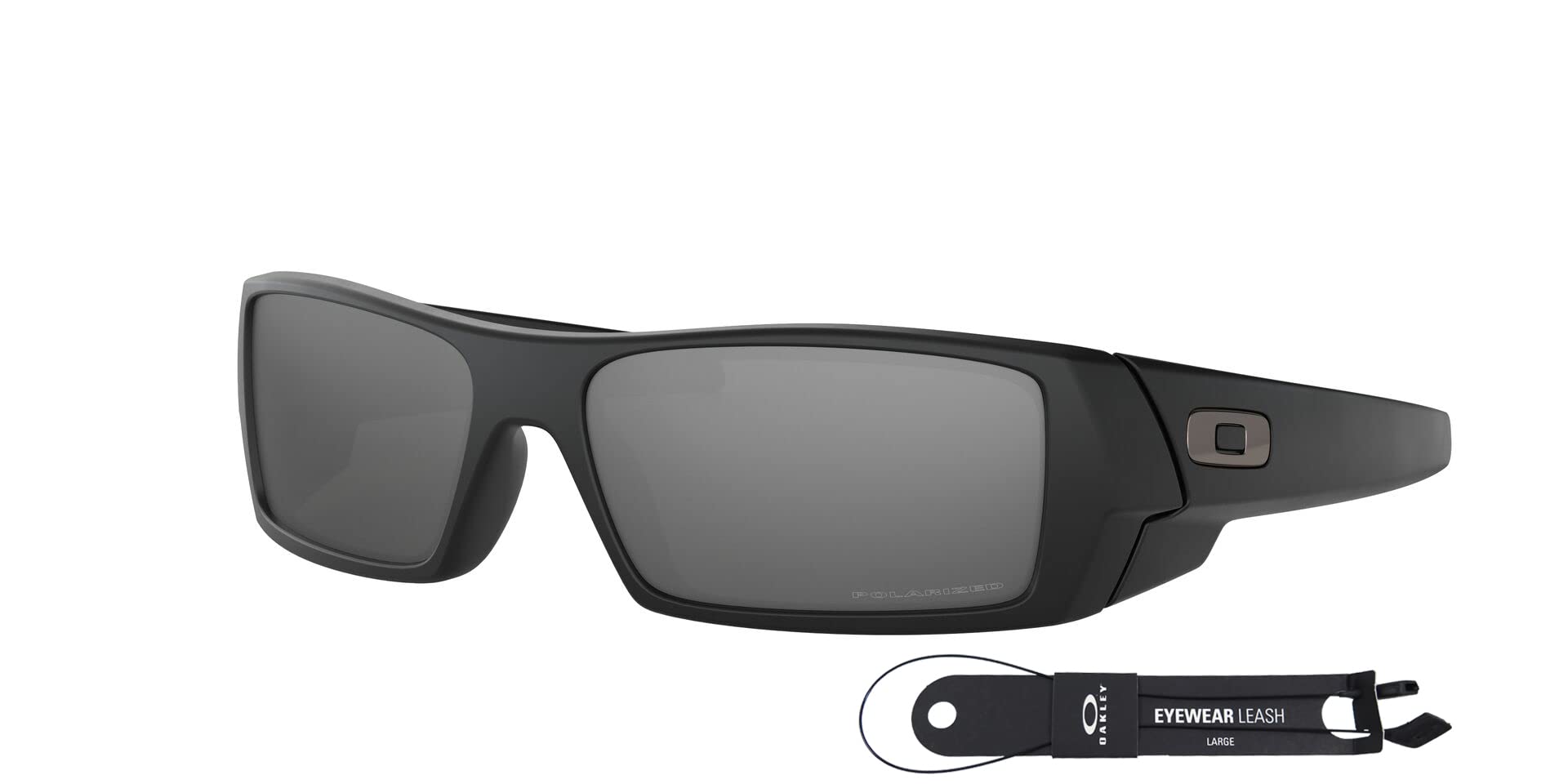 Oakley Gascan OO9014 Polarized Sunglasses for Men - UV Protection, Lightweight Frame with VISIOVA Accessories & Leash - Perfect for Running, Cycling, and Outdoor Sports