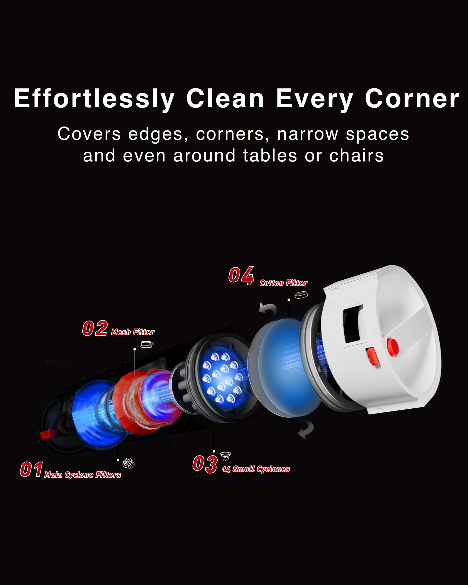 Yeedi C12 Plus Robot Vacuum Cleaner with Buddy Kit - Smart Mapping, Self-Emptying, 3000Pa Strong Suction for Pet Hair & Hard Floors - Perfect for Home, Office & Large Spaces Cleaning