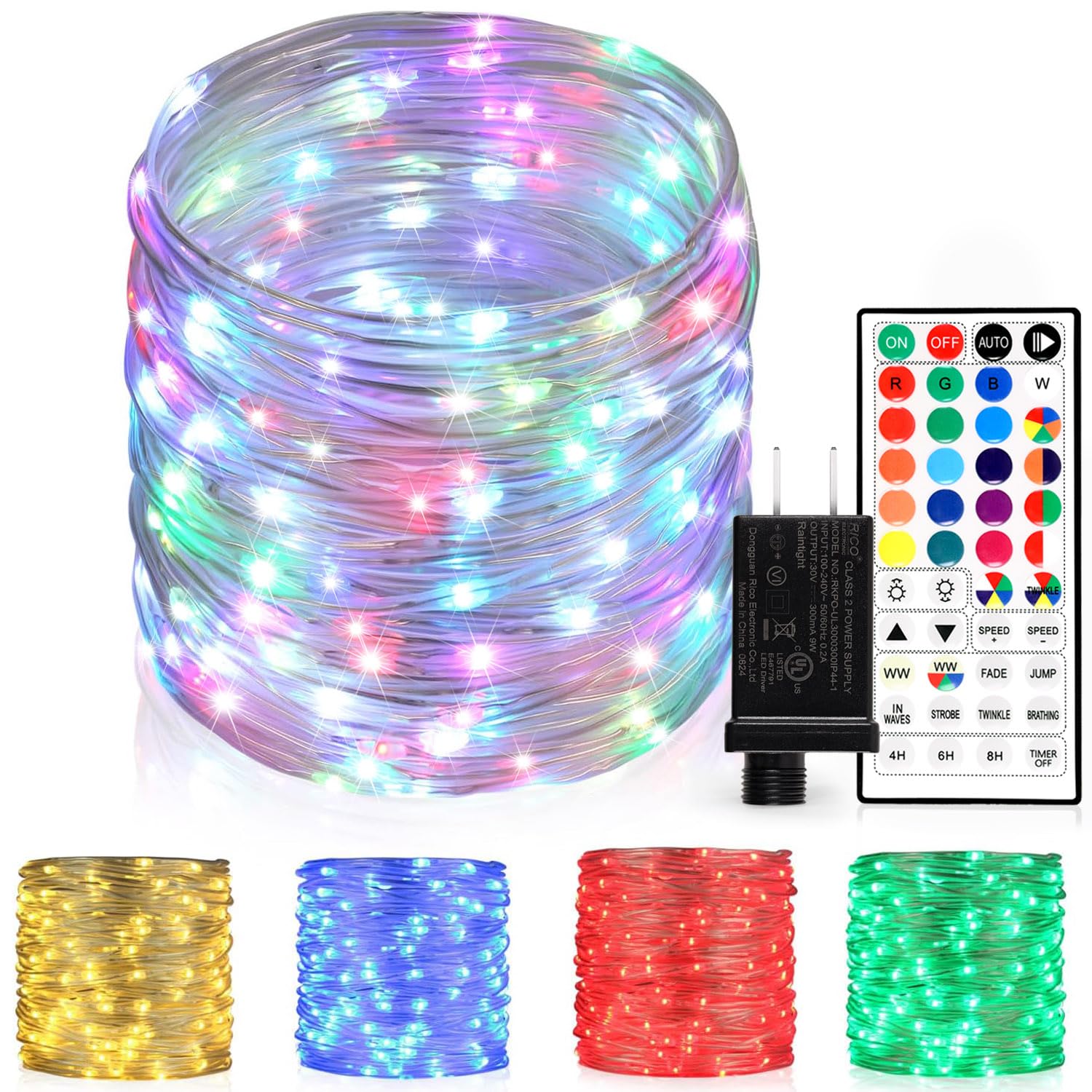 80 Ft Outdoor String Lights with 240 Color Changing LEDs - Waterproof Plug-in Rope Lights with Remote (16 Colors) for Wedding, Patio, Garden & Christmas Decorations | Perfect for Backyard Parties, Landscape Lighting and Holiday Displays