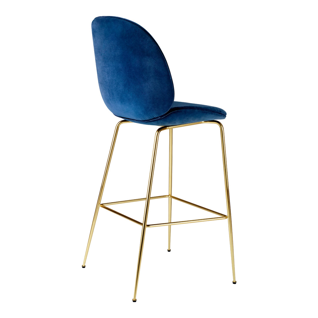 Beetle Bar Chair - Fully Upholstered Counter Stool with Back Support | Modern Kitchen Island Seating, Breakfast Nook & Home Bar Decor