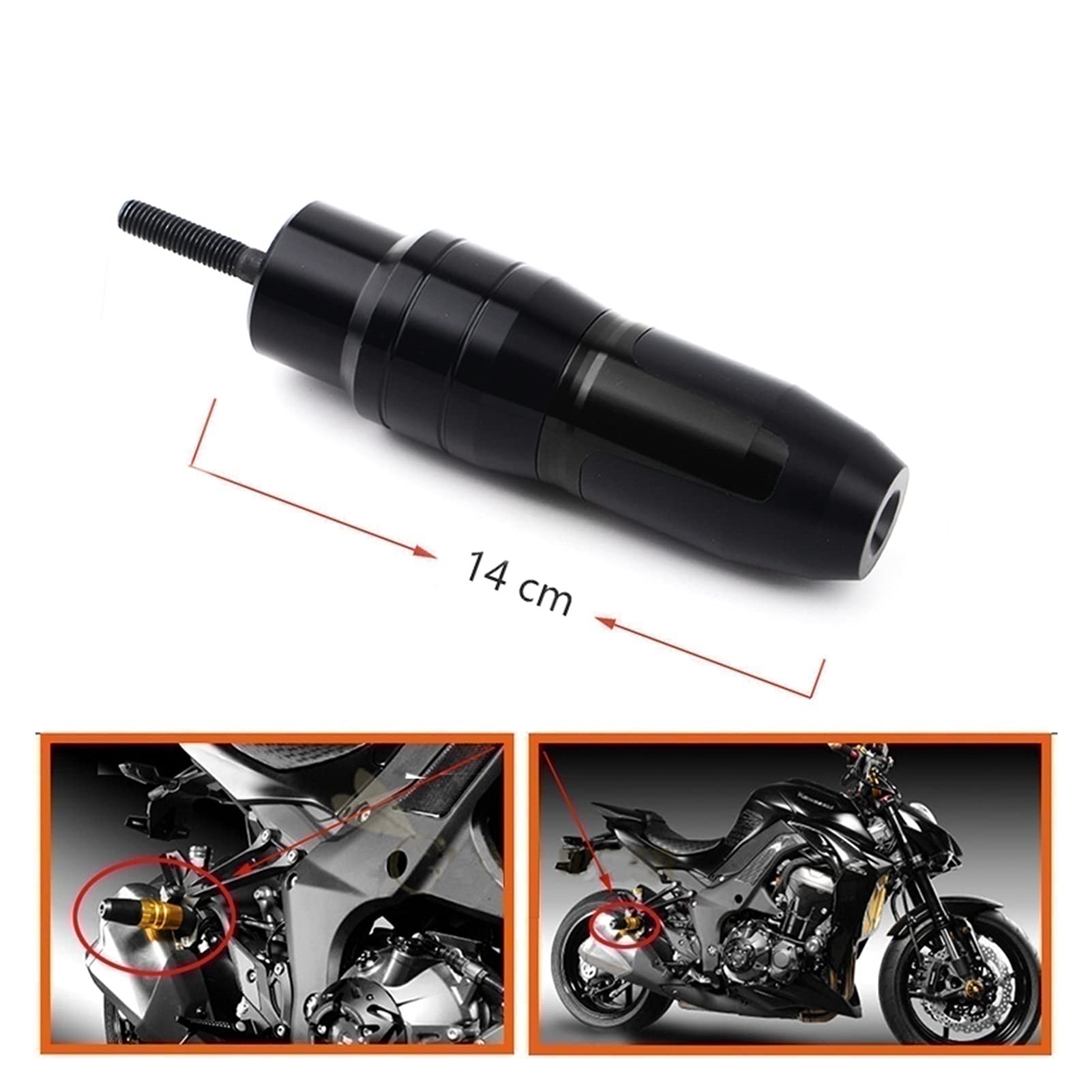 YAMAHA MT03 2010-2020 Motorcycle Frame Sliders - Crash Protection Kit with Logo, Exhaust Protector & Fairing Side Guards (Red) - Perfect for Street Riding, Commuting & Accident Prevention