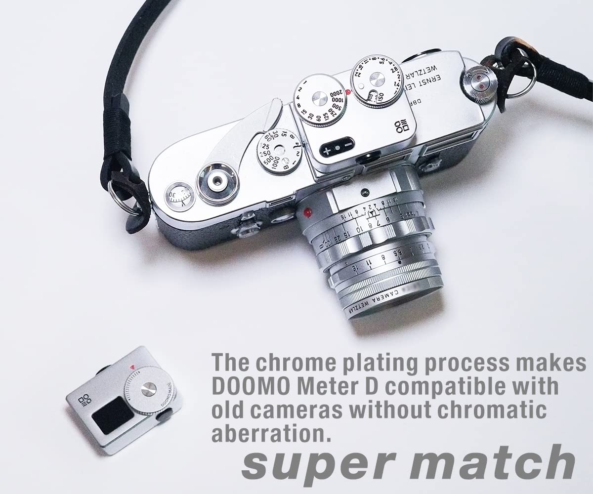 **Professional Light Meter for Vintage Cameras – Shoe Mounted, Chrome & Black-Paint Finish – Perfect for Film Photography & Low-Light Shooting**