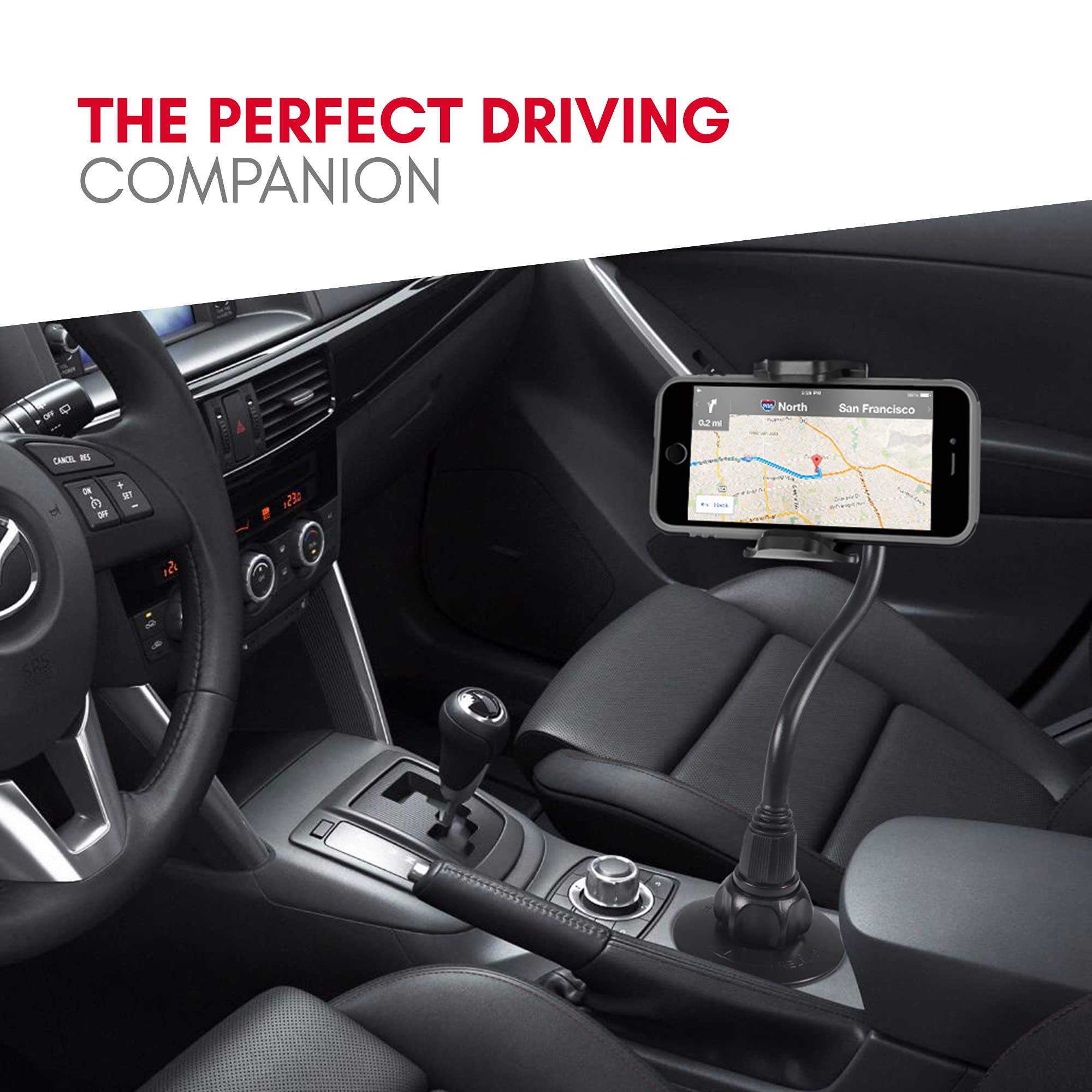 Macally Car Cup Holder Phone Mount - 8