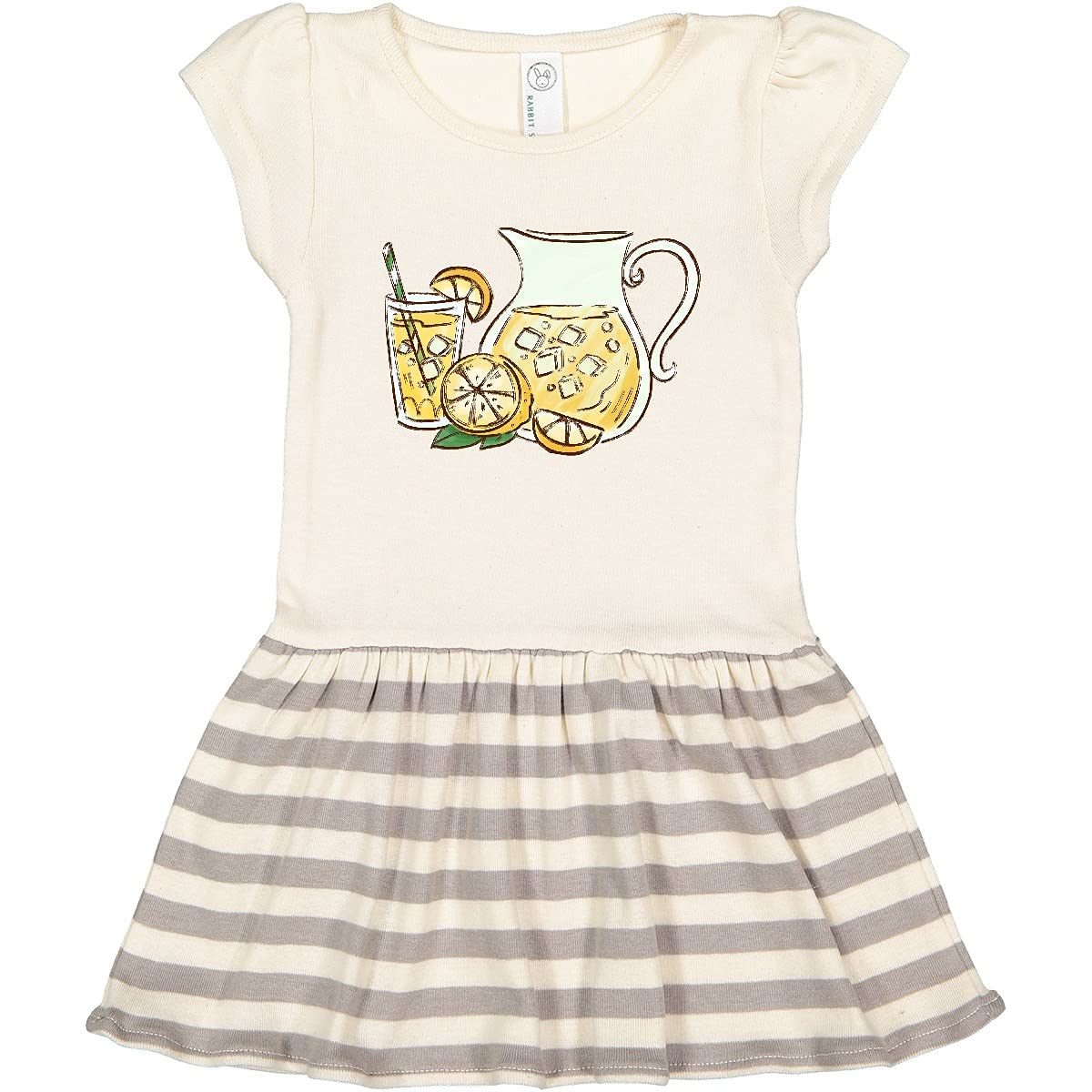 Inktastic Fresh Lemonade Toddler Dress - Cute Summer Outfit for Girls, Soft Cotton Baby Dress, Perfect for Playdates, Beach Trips & Family Photos