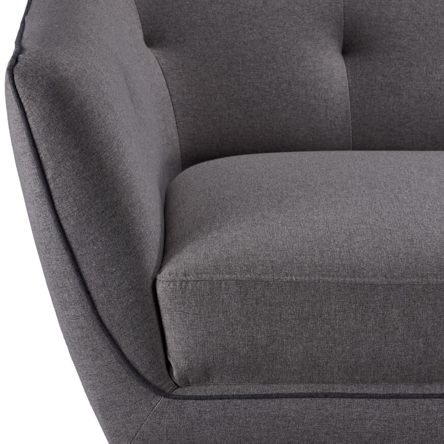 Ava II Loveseat Light Grey - Modern Small Sofa for Living Room, Apartment, or Office - Perfect for Cozy Seating & Stylish Decor