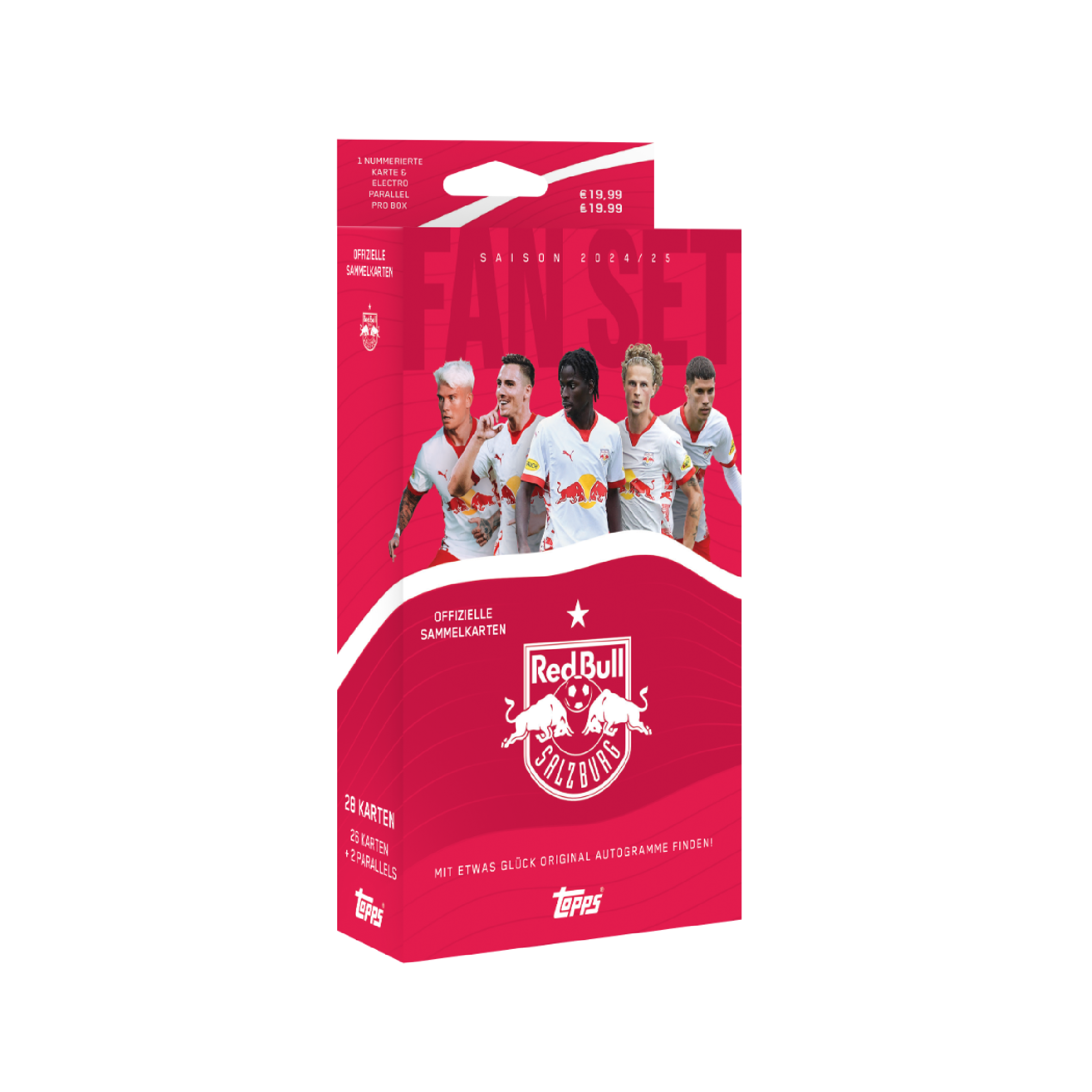 Topps FC Red Bull Salzburg 2024/25 Fan Set - Official Soccer Trading Cards Collection for Collectors & Fans - Perfect for Gifts, Display & Match Day Memorabilia