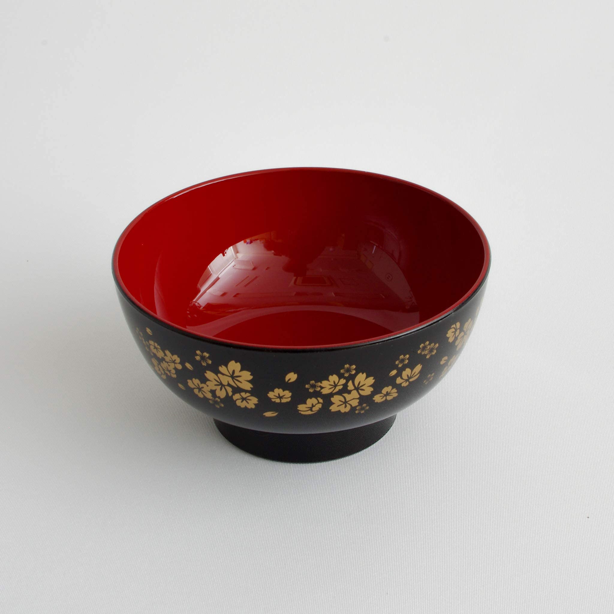 Japanese Sakura Cherry Blossom Soup Bowl - Ceramic Miso Soup, Noodle & Rice Bowl - Microwave & Dishwasher Safe - Authentic Japanese Donburi Dish (4.6 x 2.3 in) - Perfect for Asian Cuisine, Home Dining & Gift Giving