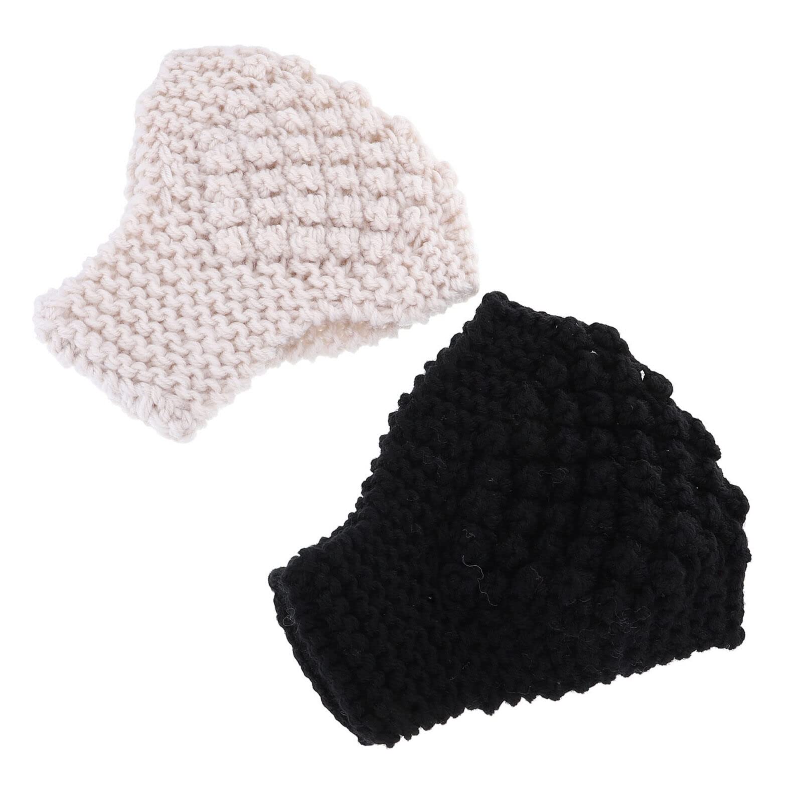 2 Pack Knitted Headbands for Women - Soft Yarn Hair Bandanas & Head Scarves - Stylish Hair Accessories for Autumn & Winter - Perfect for Outdoor Activities, Workouts, and Daily Fashion