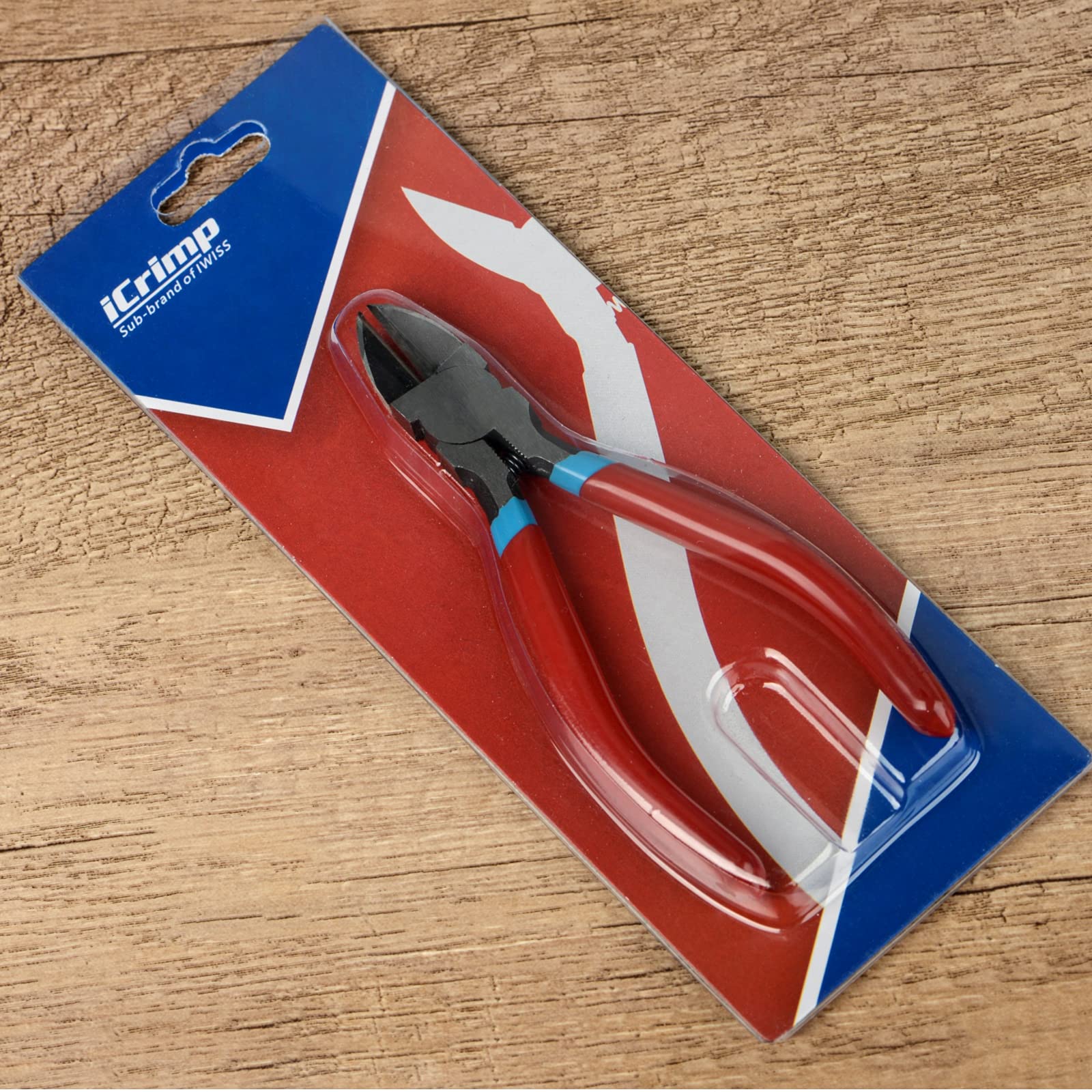 iCrimp PL2100 5-Inch Diagonal Flush Cutter - Precision Side Cutting Pliers with Pointed Nose for Electronics, Jewelry Making, Soft Wires & Plastic Zip Ties | Ideal for Reeled Terminals, DIY Projects & Crafting
