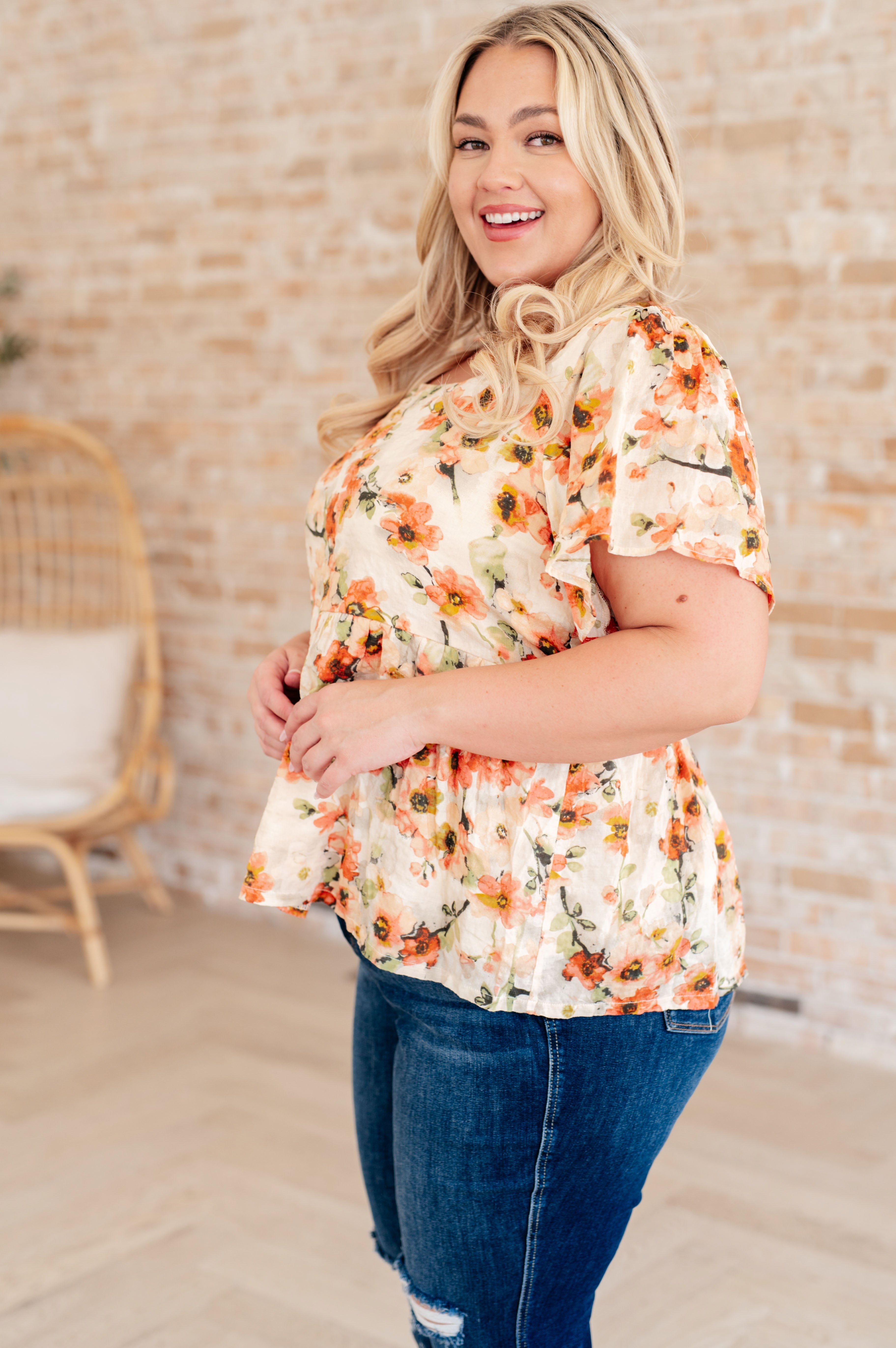 Magic Dance Square Neck Floral Blouse Women's Elegant Summer Top - Perfect for Office Wear, Date Night & Casual Outings