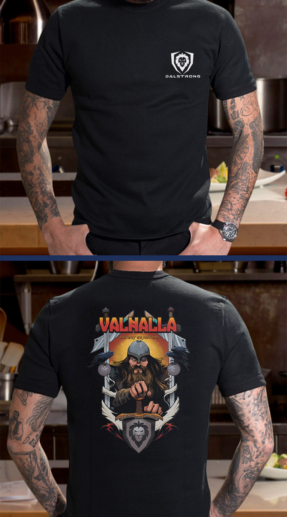 Valhalla Series Tee x Arik Roper Collaboration - Premium Graphic T-Shirt for Men | Norse Mythology Inspired Streetwear | Perfect for Concerts, Festivals & Casual Wear